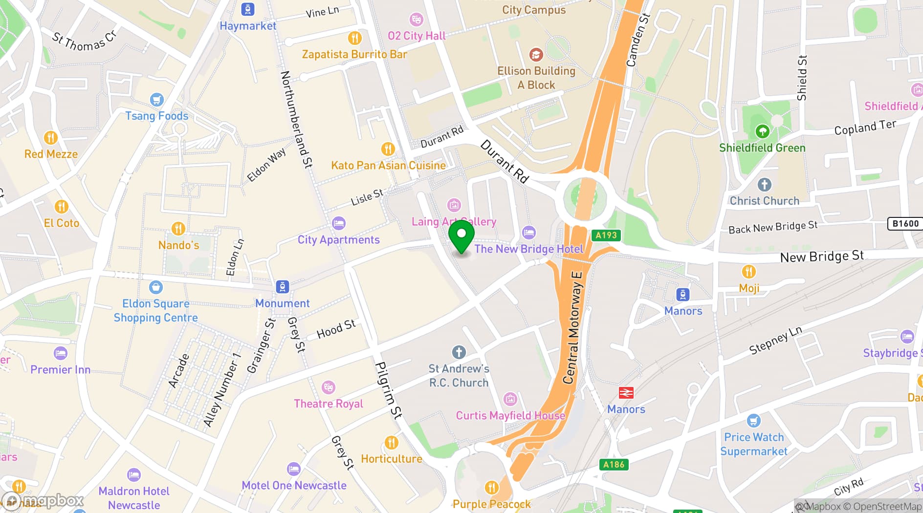 Map showing Wizu Workspace - Portland House