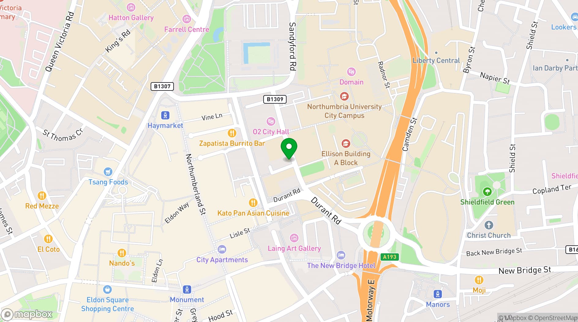 Map showing The Racquets Court