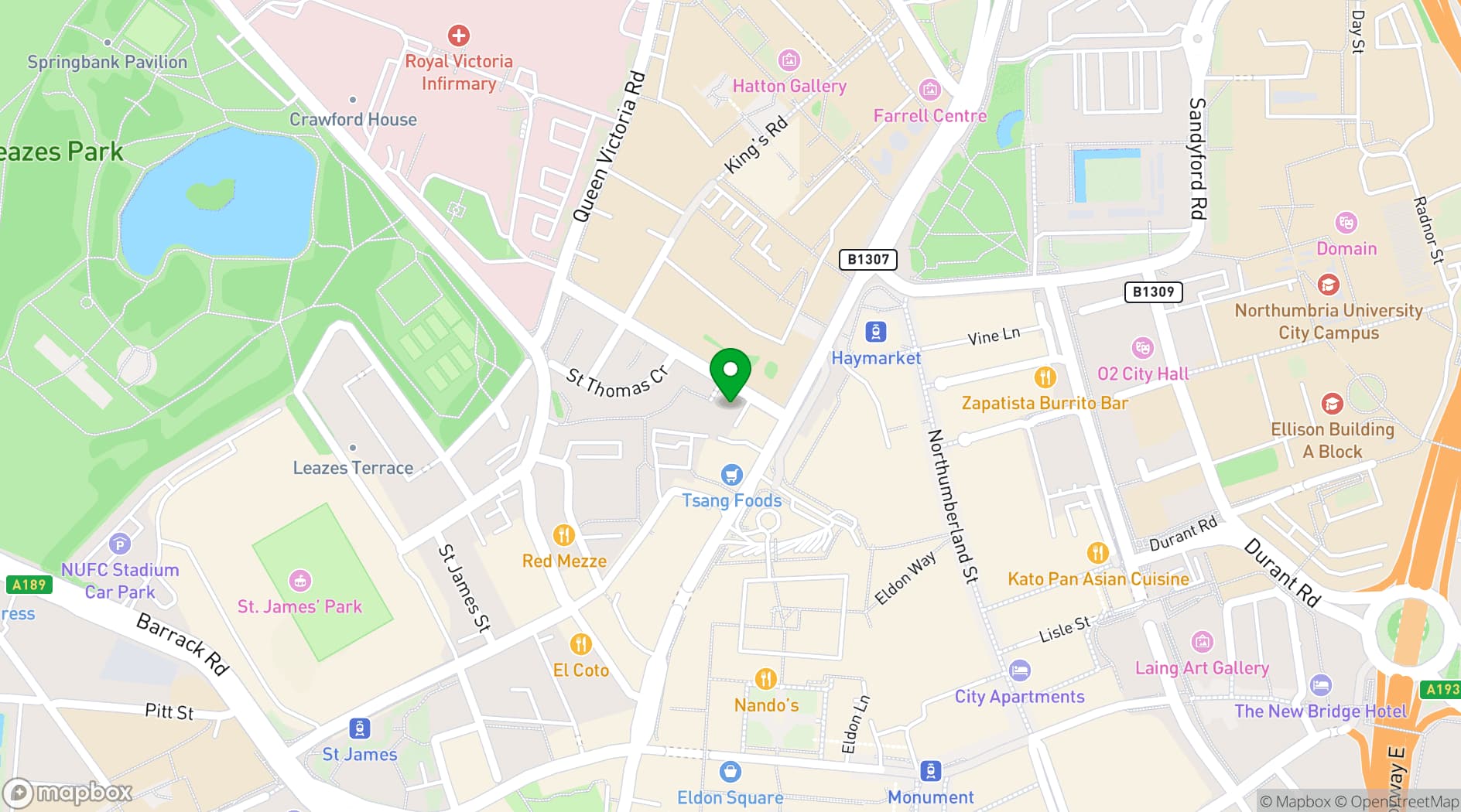 Map showing [Test] Tom's Tavern