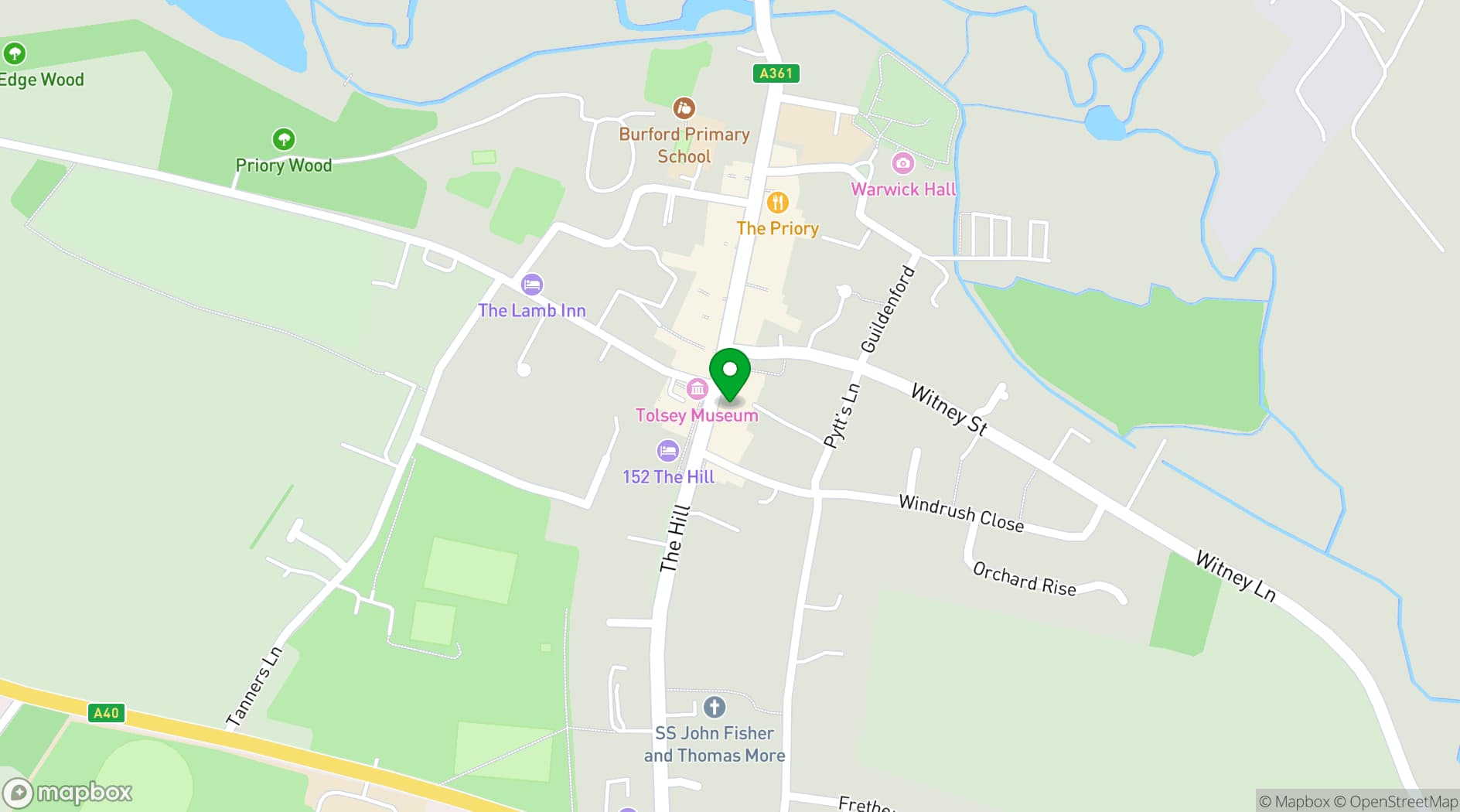Map showing Wysdom Pop-Up Shop
