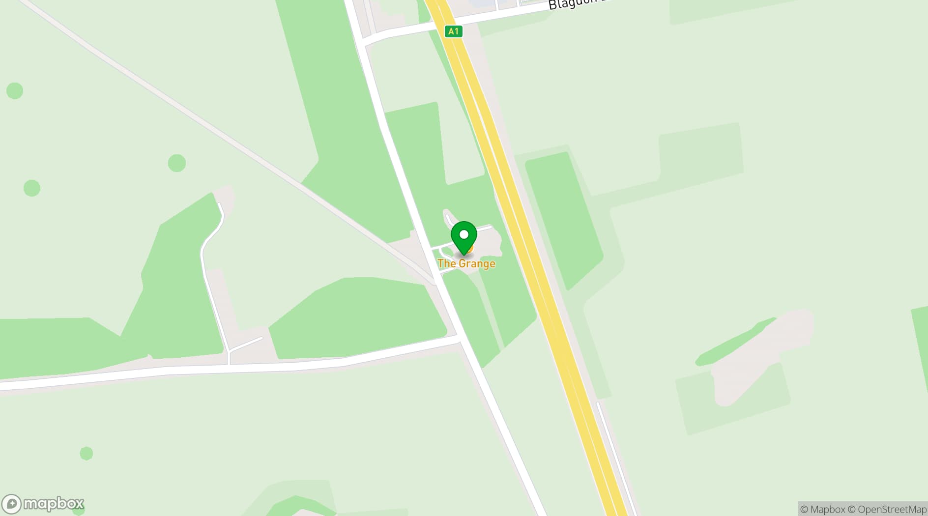 Map showing Shotton Grange