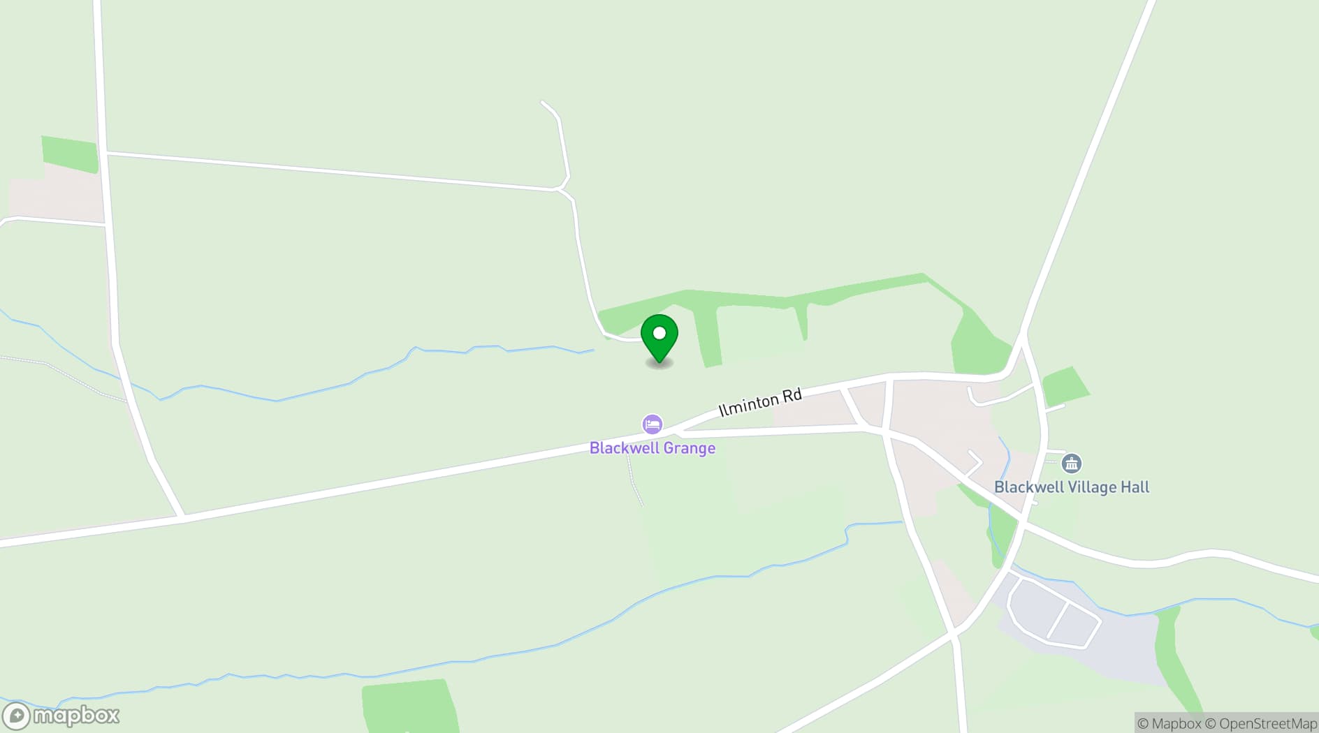 Map showing Blackwell Grange