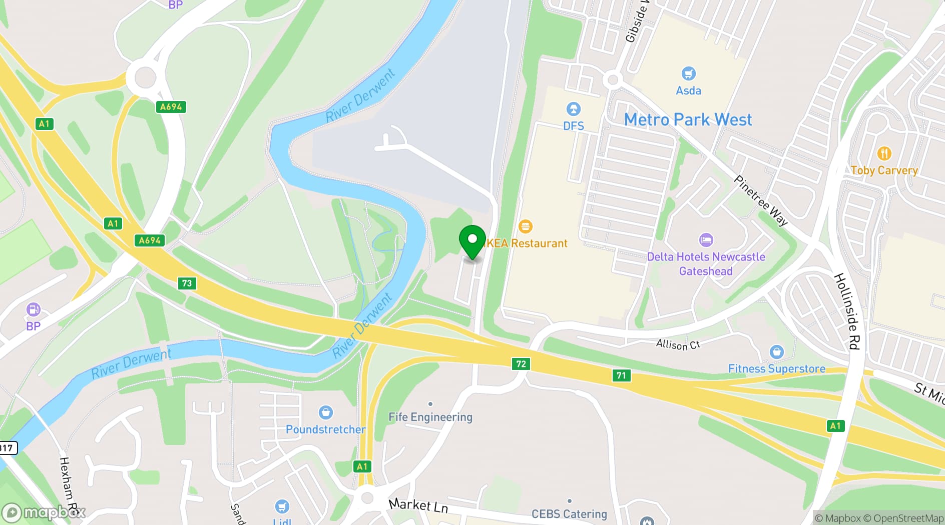 Map showing Metropolitan House Business Centre