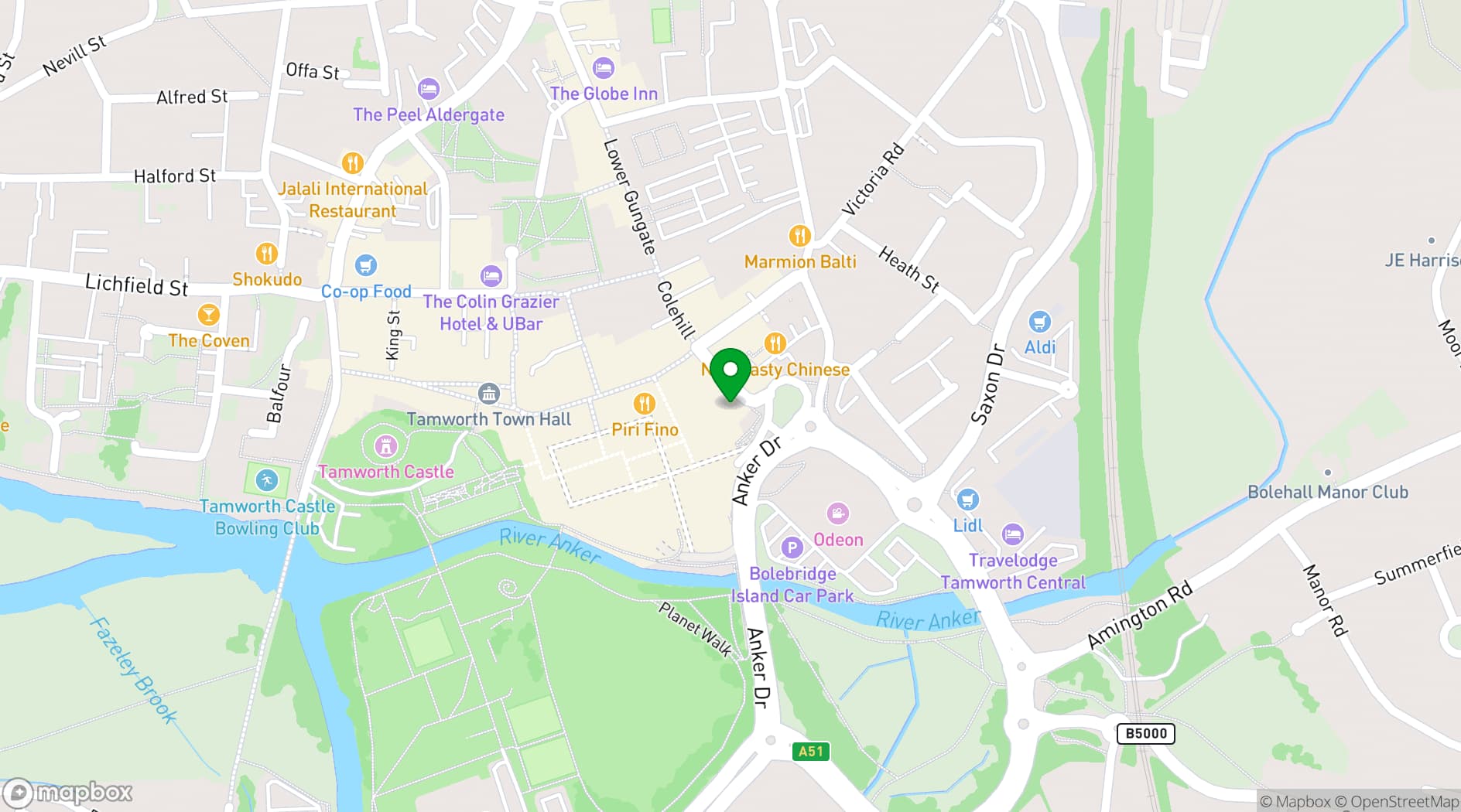 Map showing Sigma Club