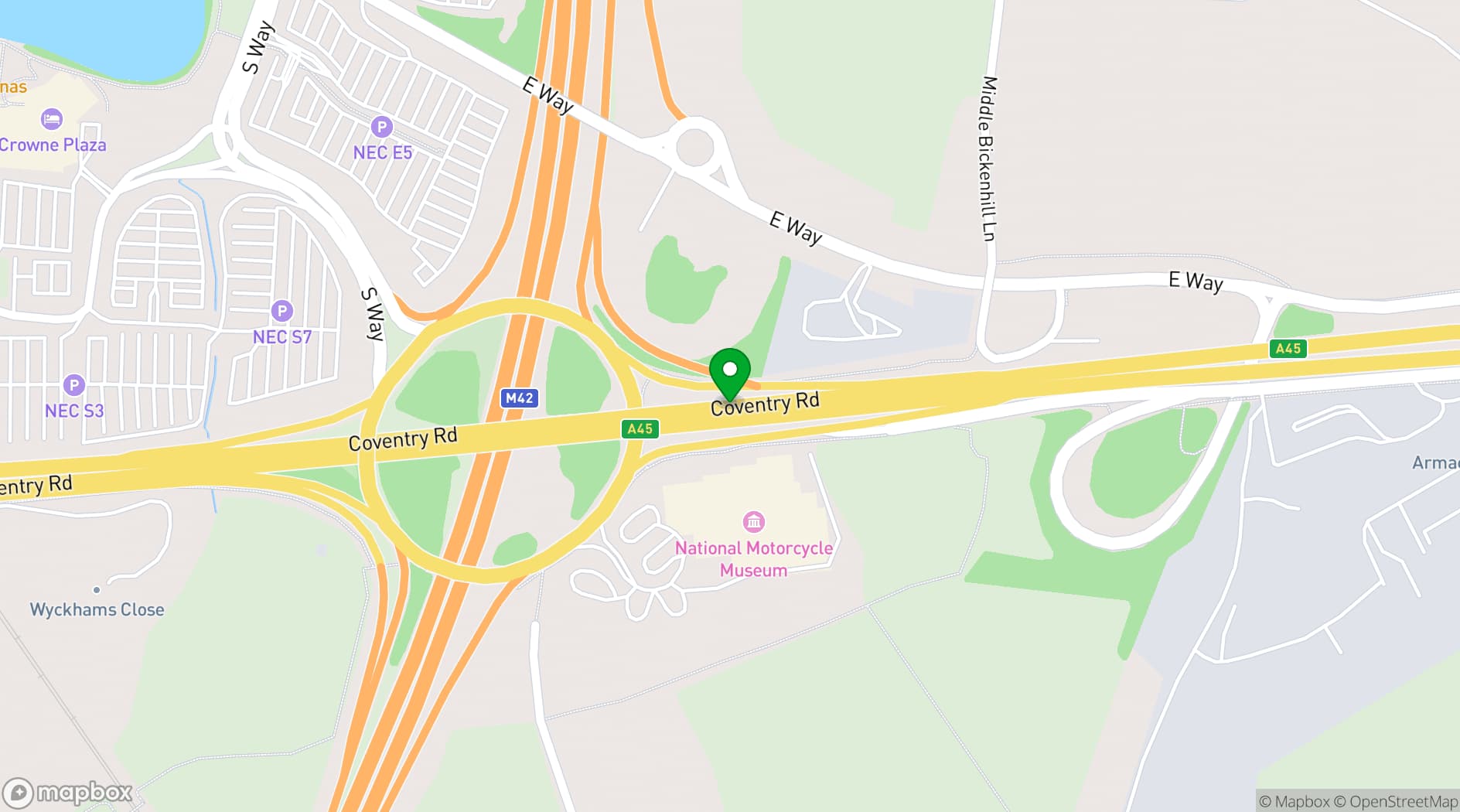 Map showing National Conference Centre