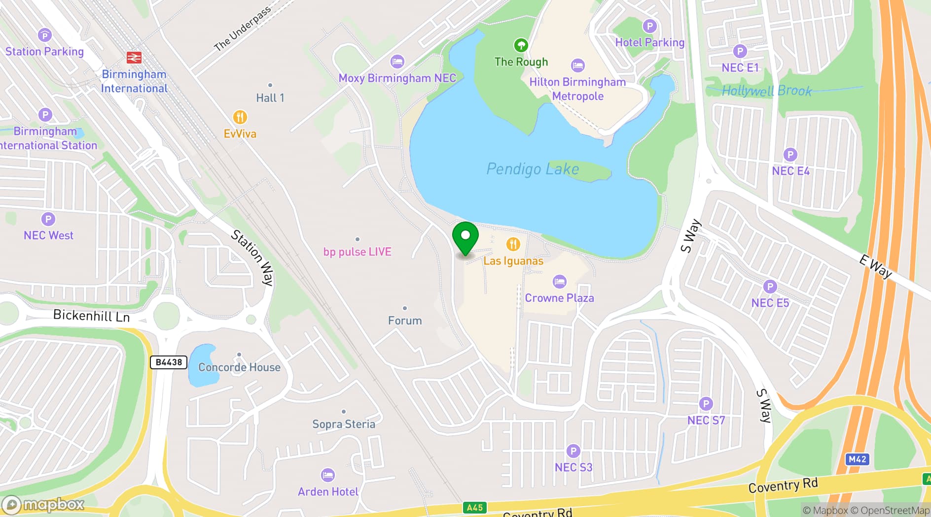 Map showing Genting Hotel
