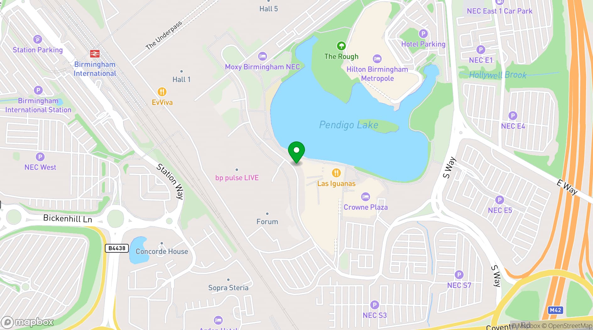 Map showing Sky Bar and Restaurant - Secret Garden