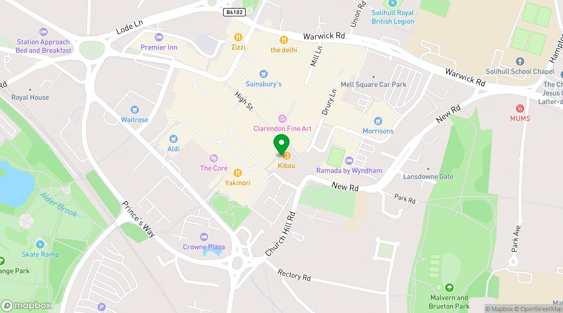 Map showing Emporio Artari