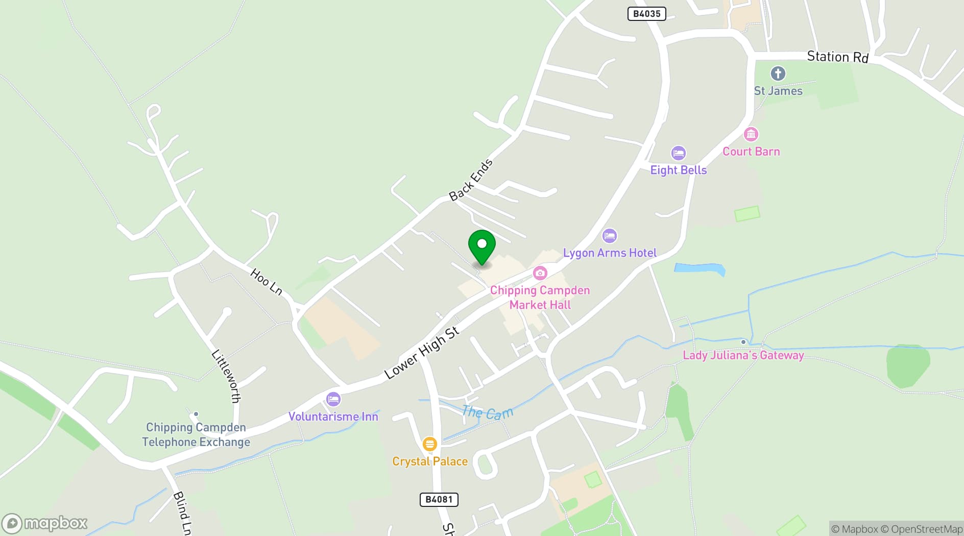 Map showing Cotswold House Hotel & Spa