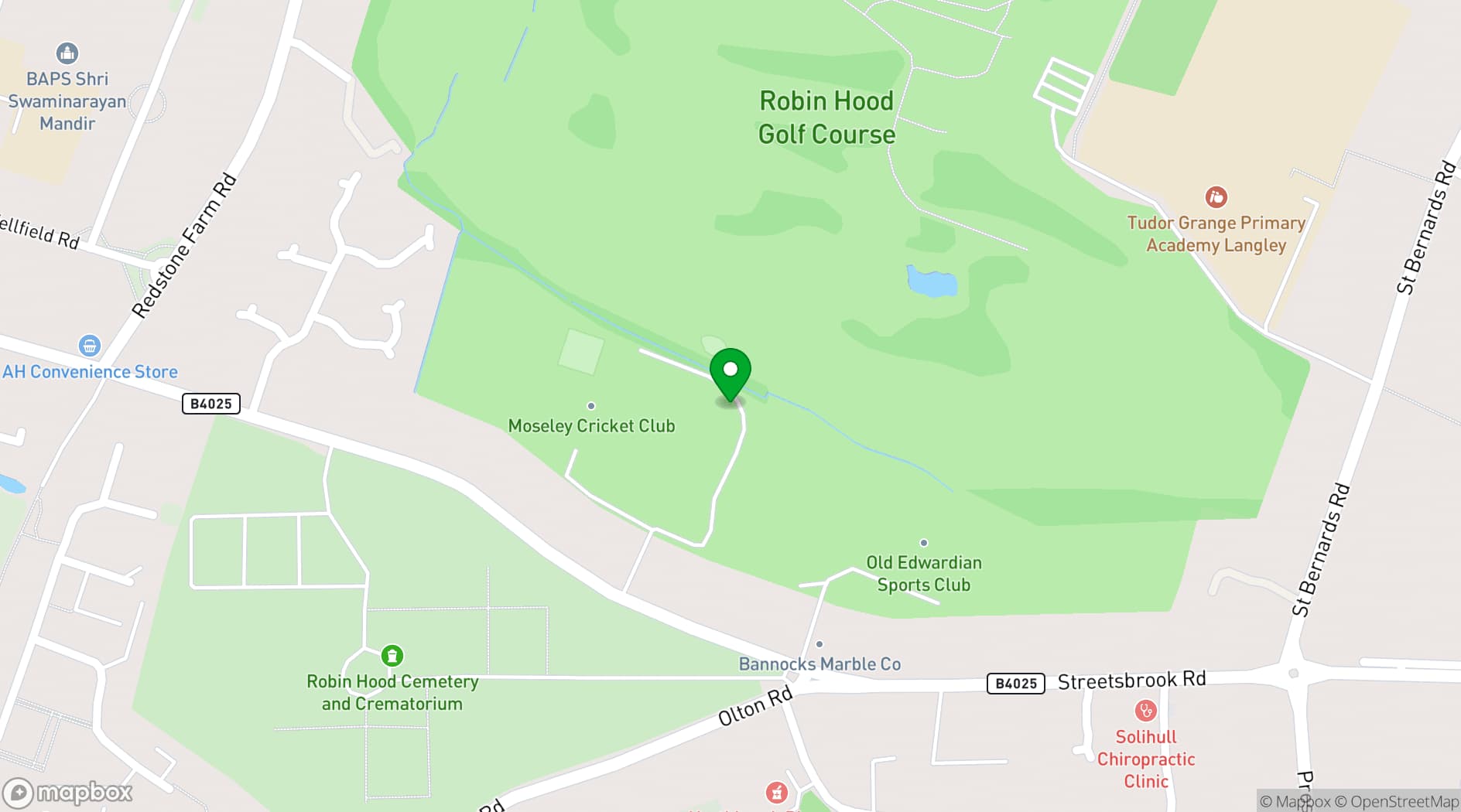 Map showing Outdoor Cinema - Wedding Marquee Hire