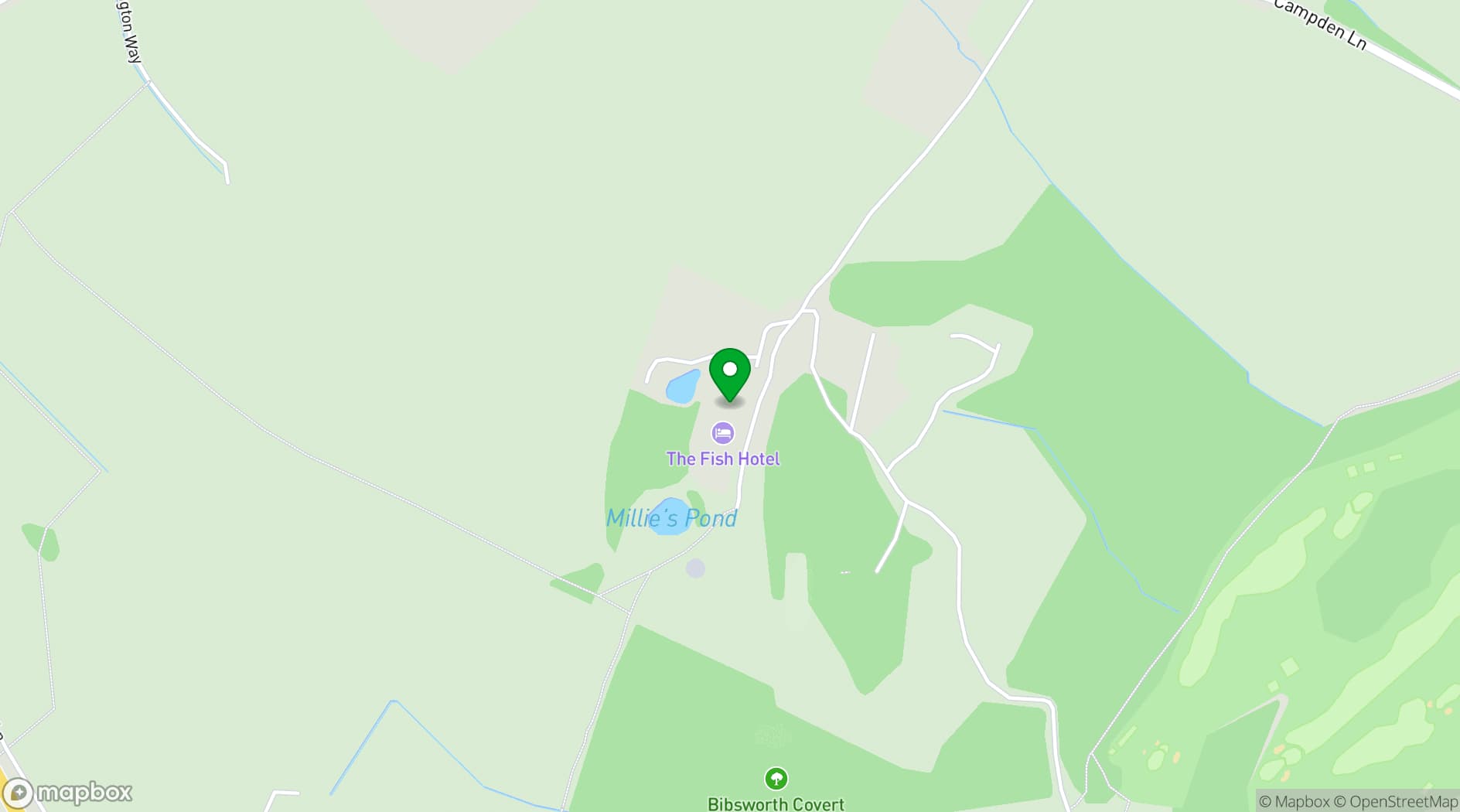 Map showing The Fish Hotel