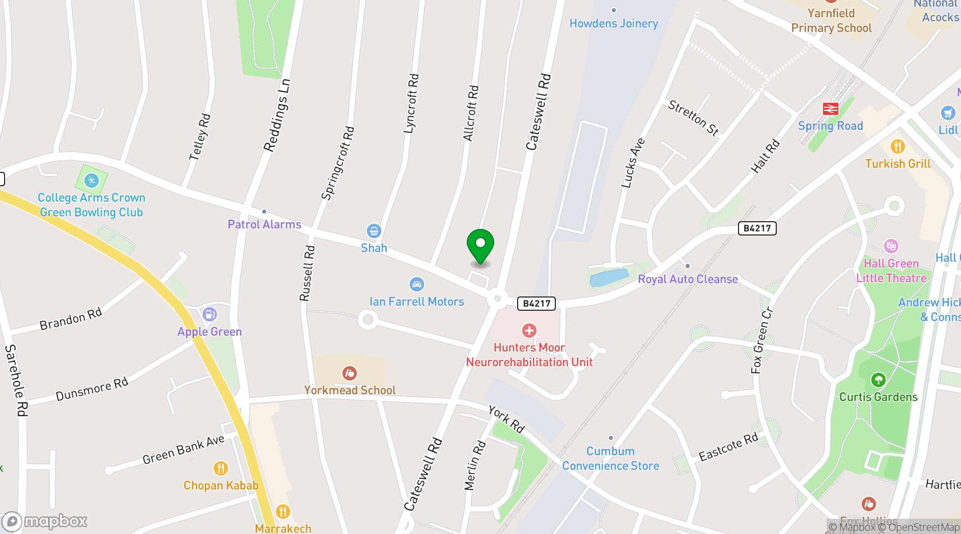 Map showing Summer House Bar & Grill