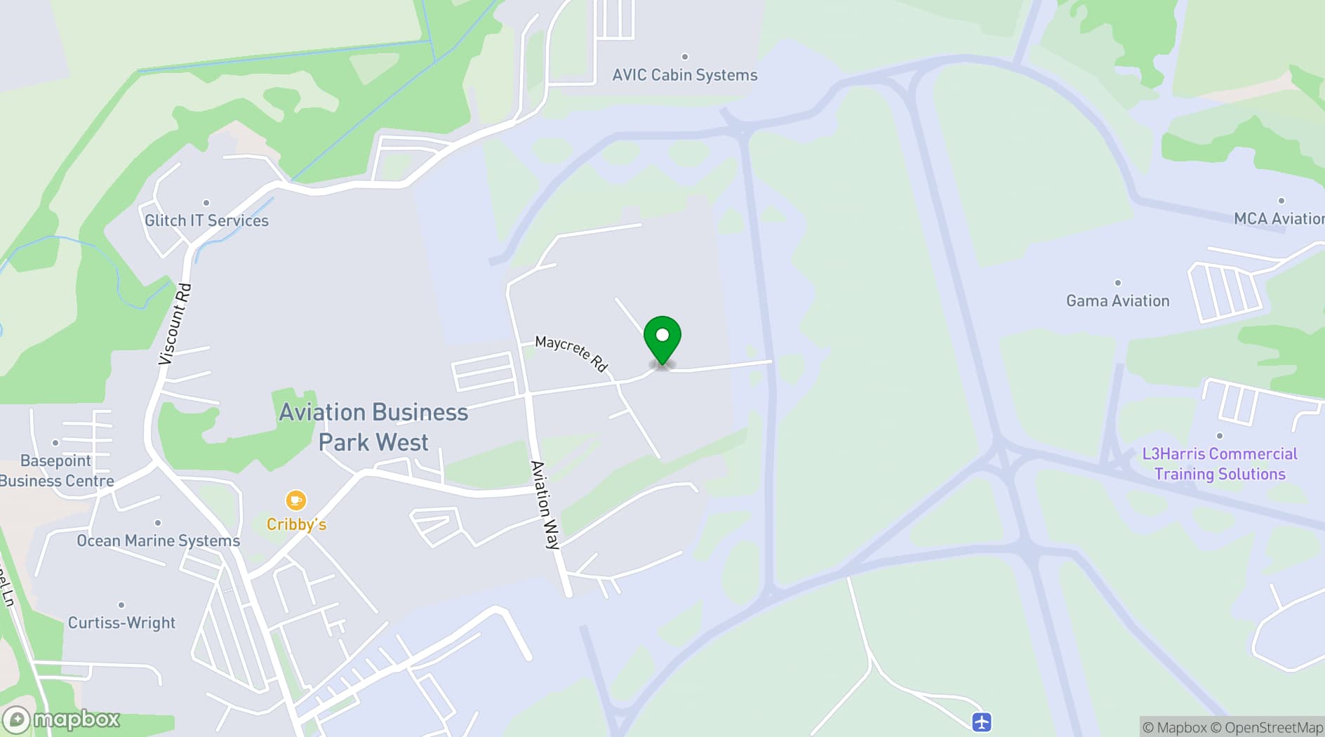 Map showing Smart Base