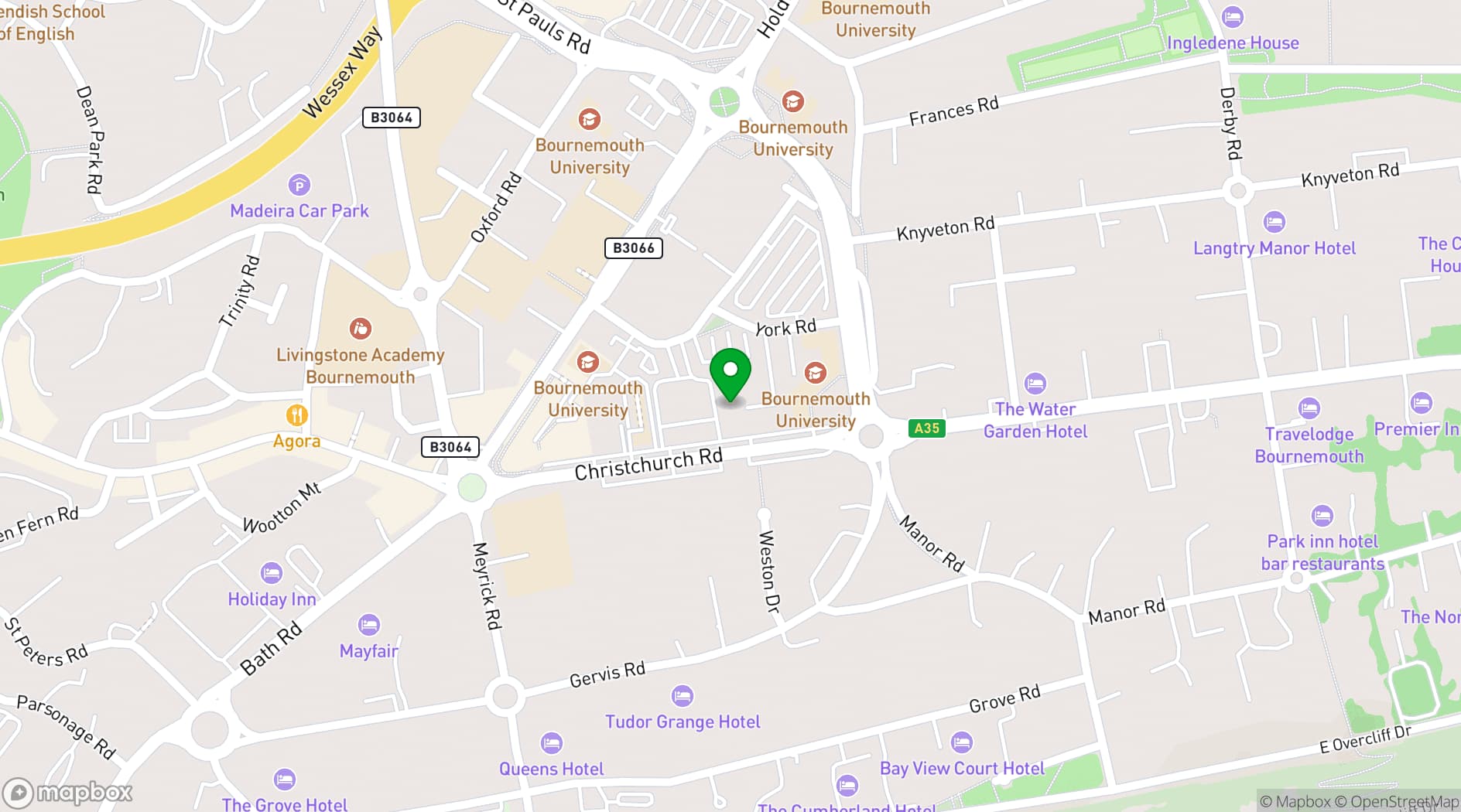 Map showing Your Space