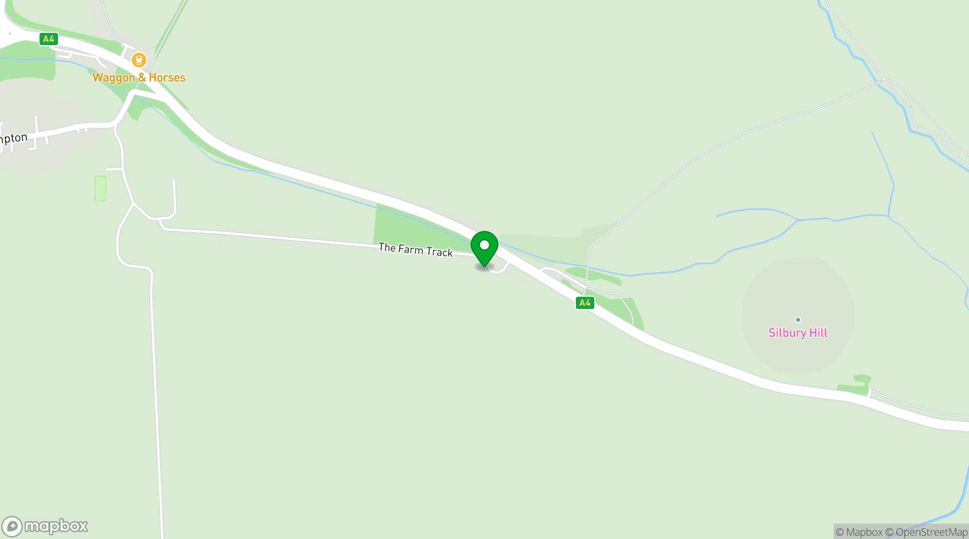 Map showing The Farm at Avebury