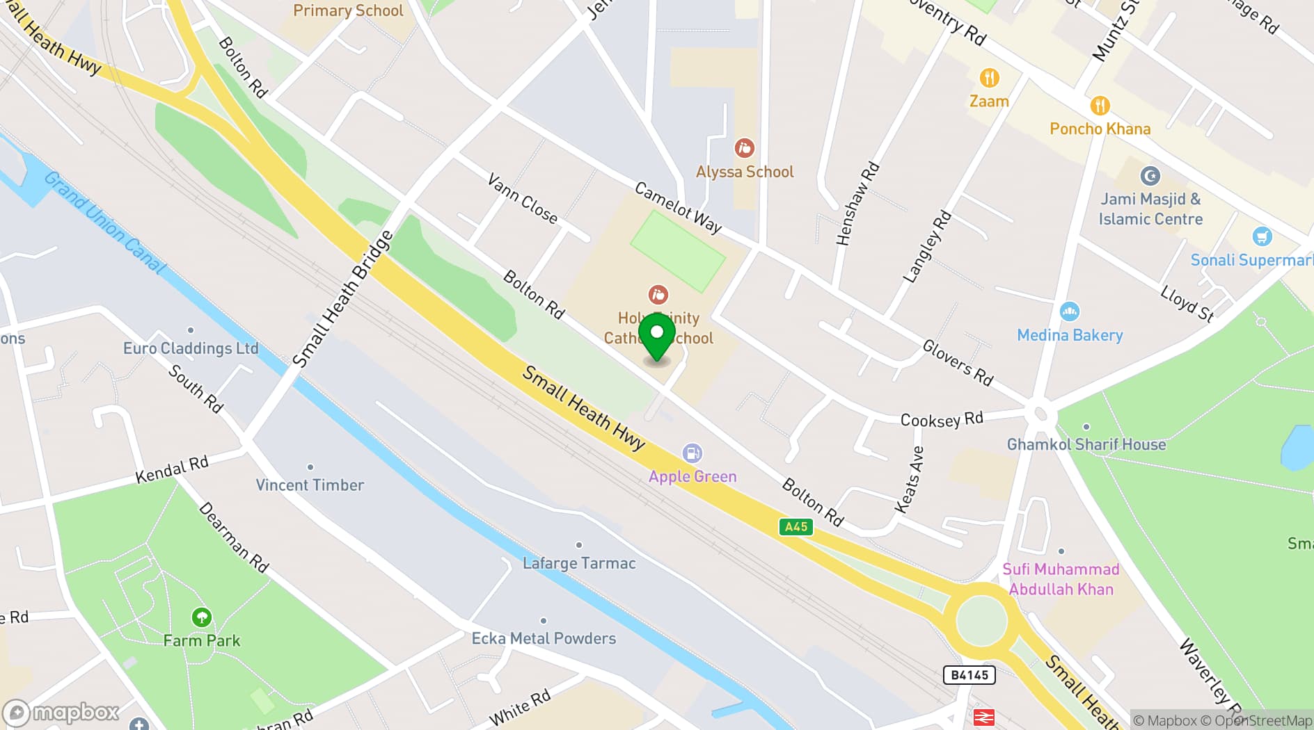 Map showing Excalibur Grand