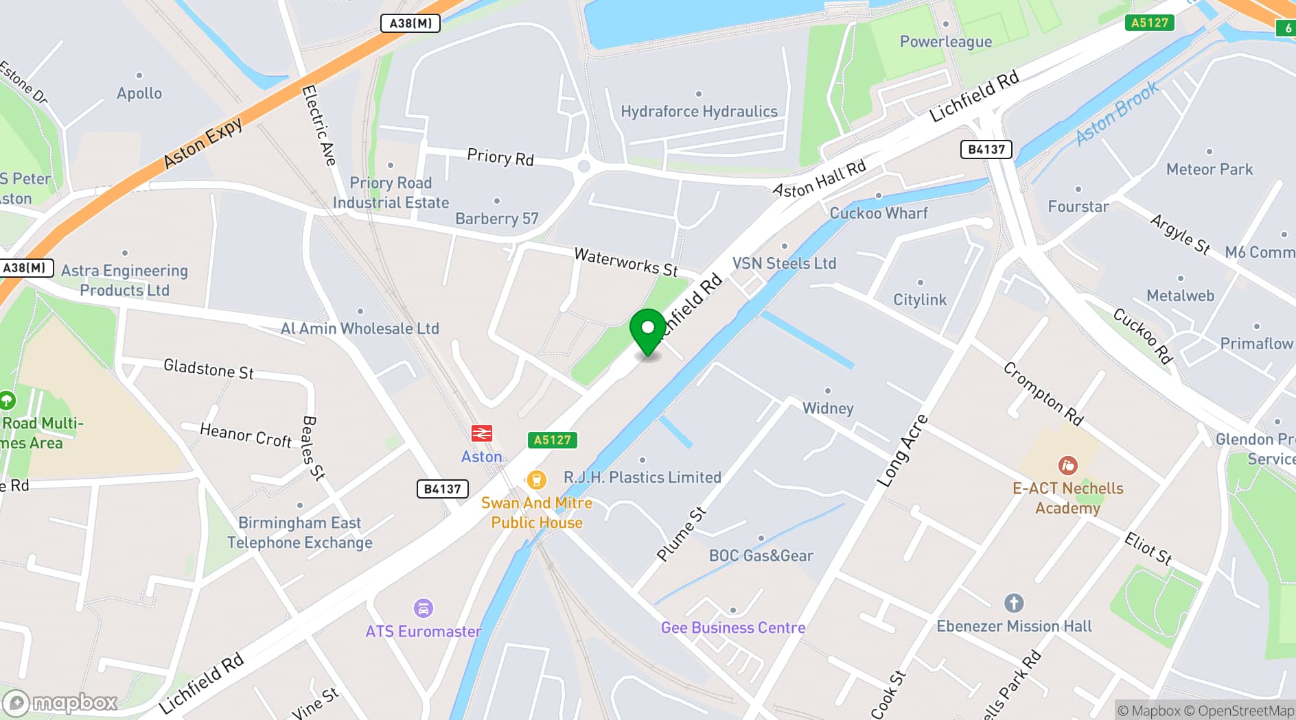 Map showing Podcast Studio at Starlight Studios