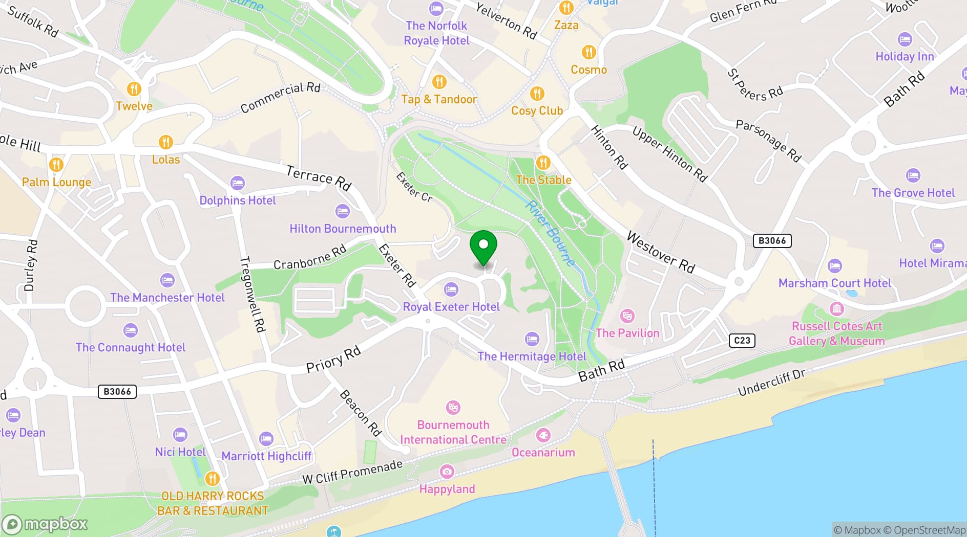 Map showing Green Park Real Estate Ltd