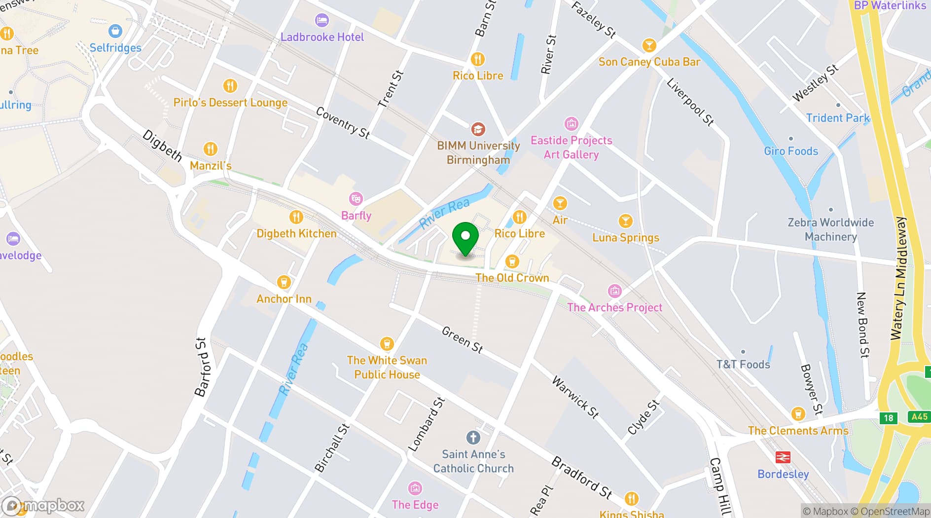 Map showing SOZO STUDIOS