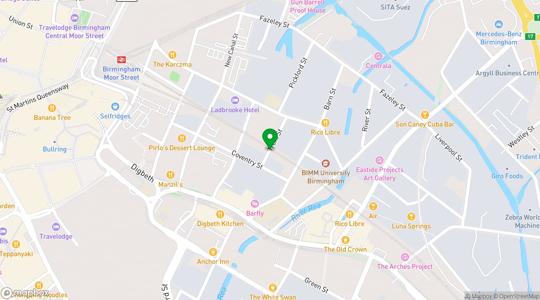 Map showing Halton Turner Brewing Co.