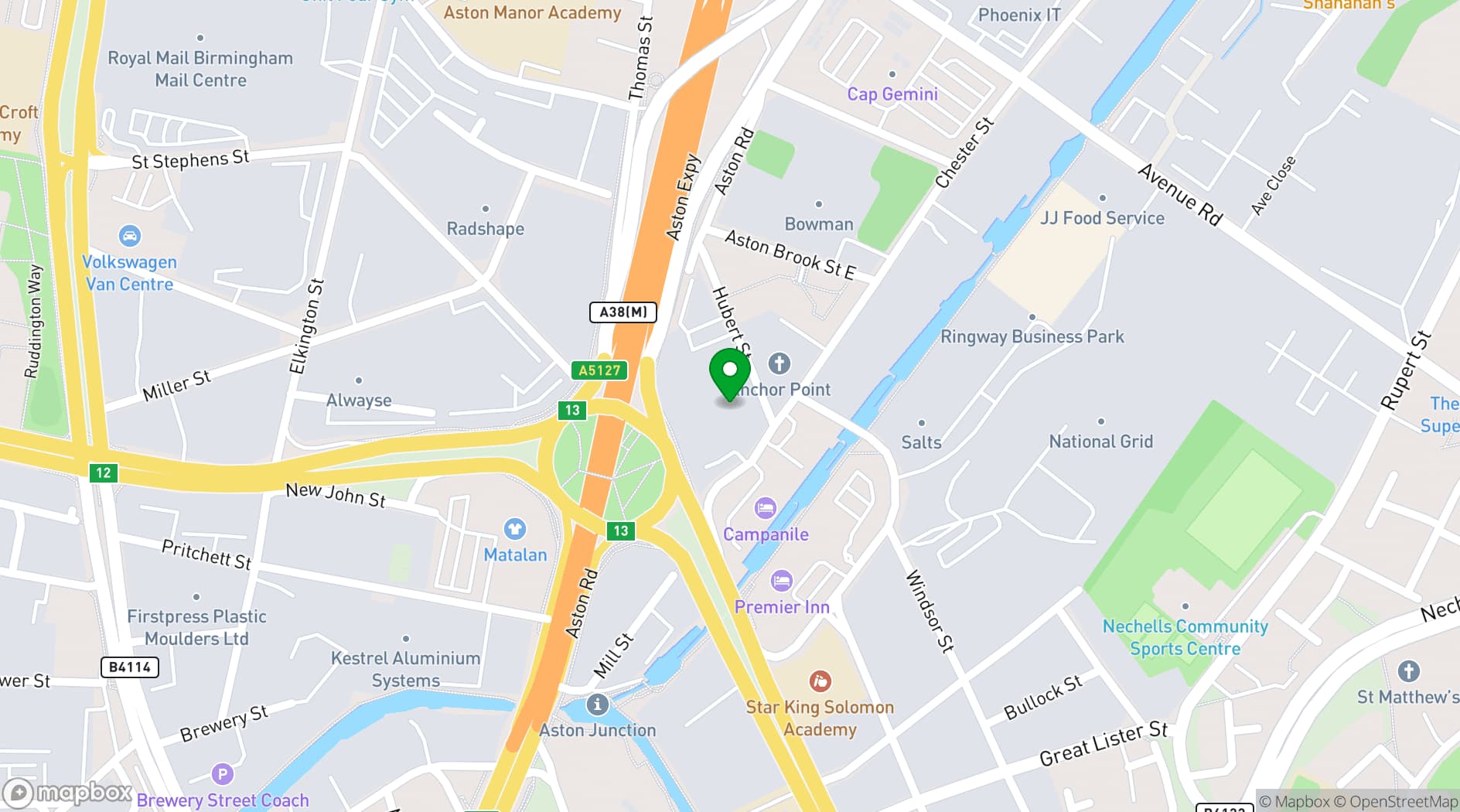 Map showing Expo hire
