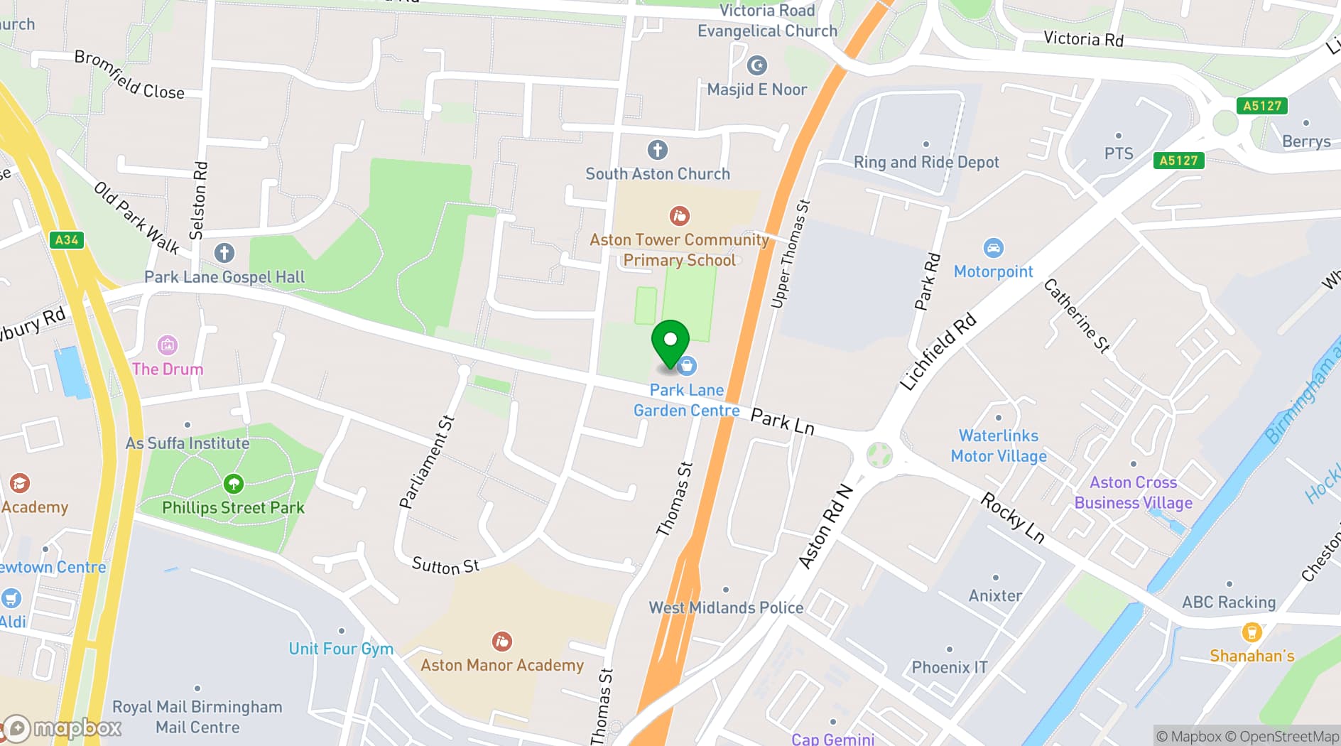 Map showing Grand Villa