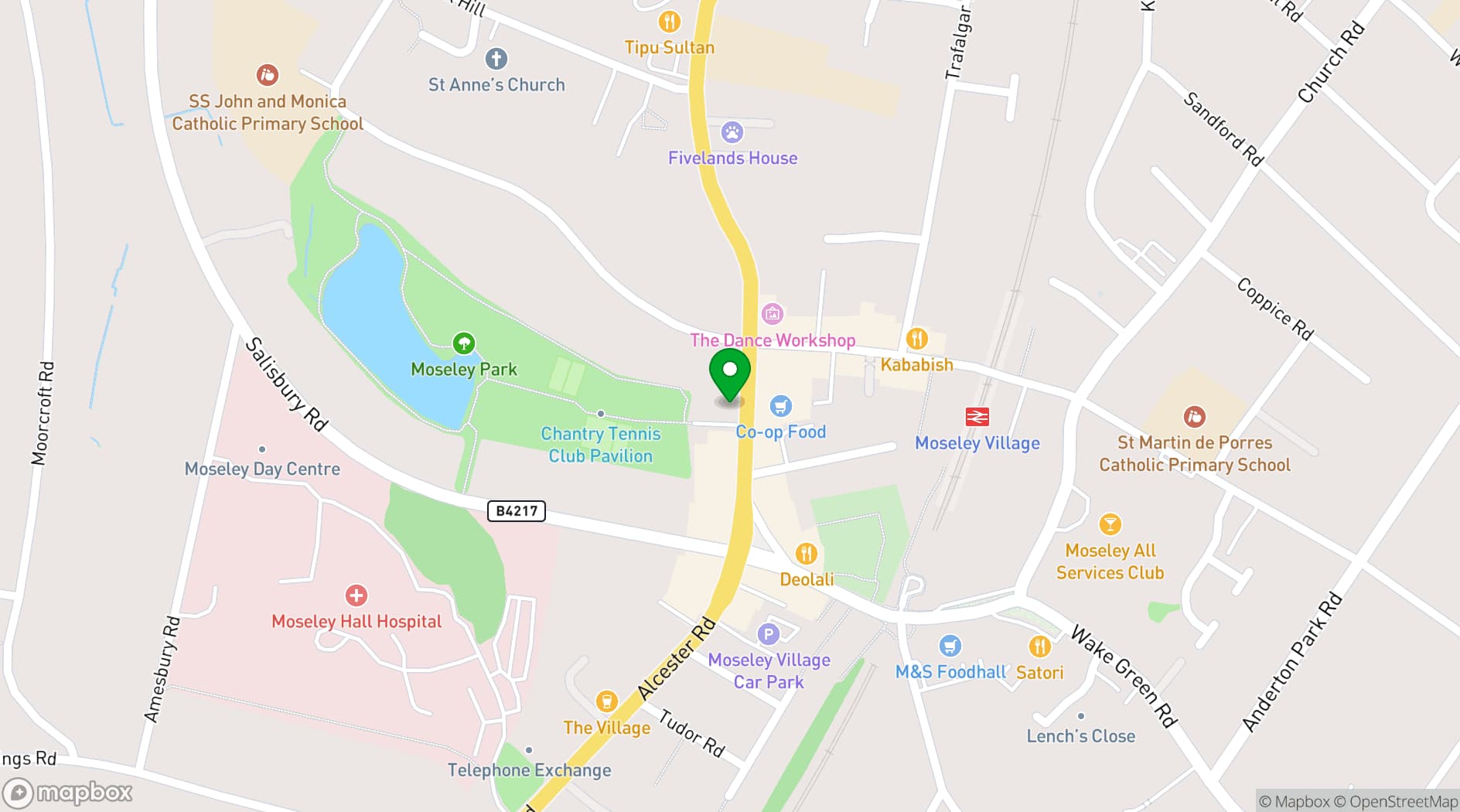 Map showing One Trick Pony Club