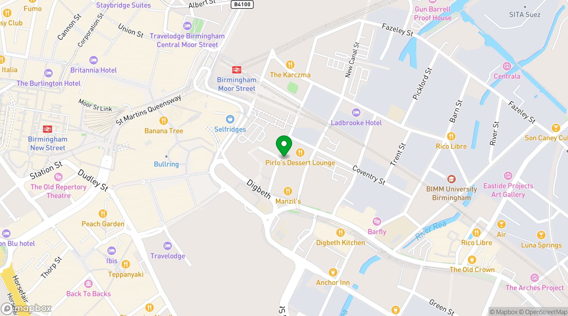 Map showing Art Quarter