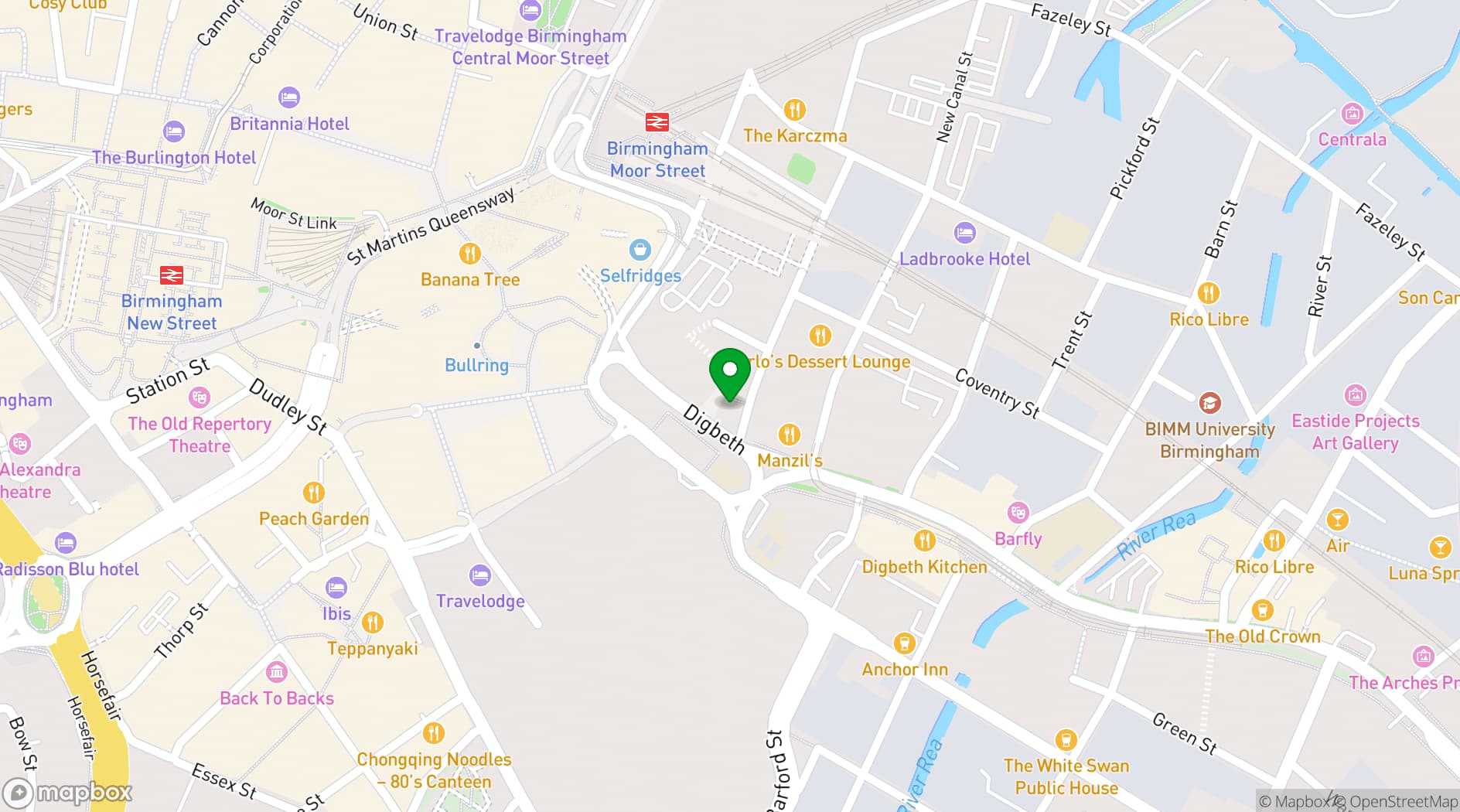 Map showing Adagio Serviced Apartments