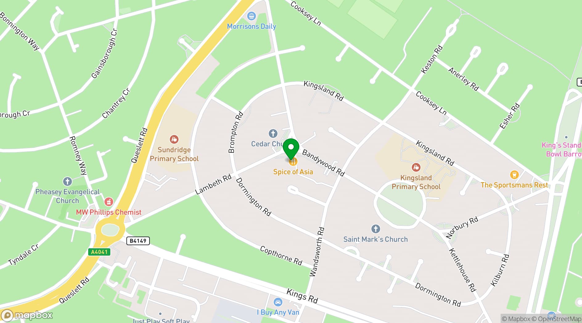 Map showing Oriri Lounge