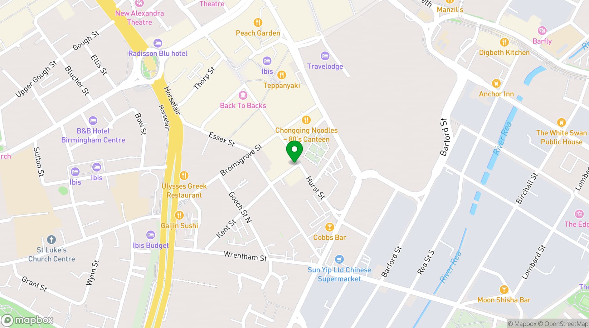 Map showing WashWorx
