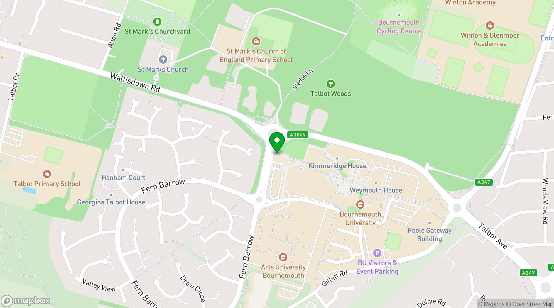 Map showing Dylan's Kitchen and Bar