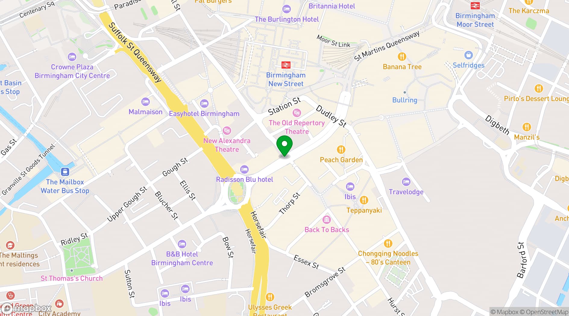 Map showing The BCEC