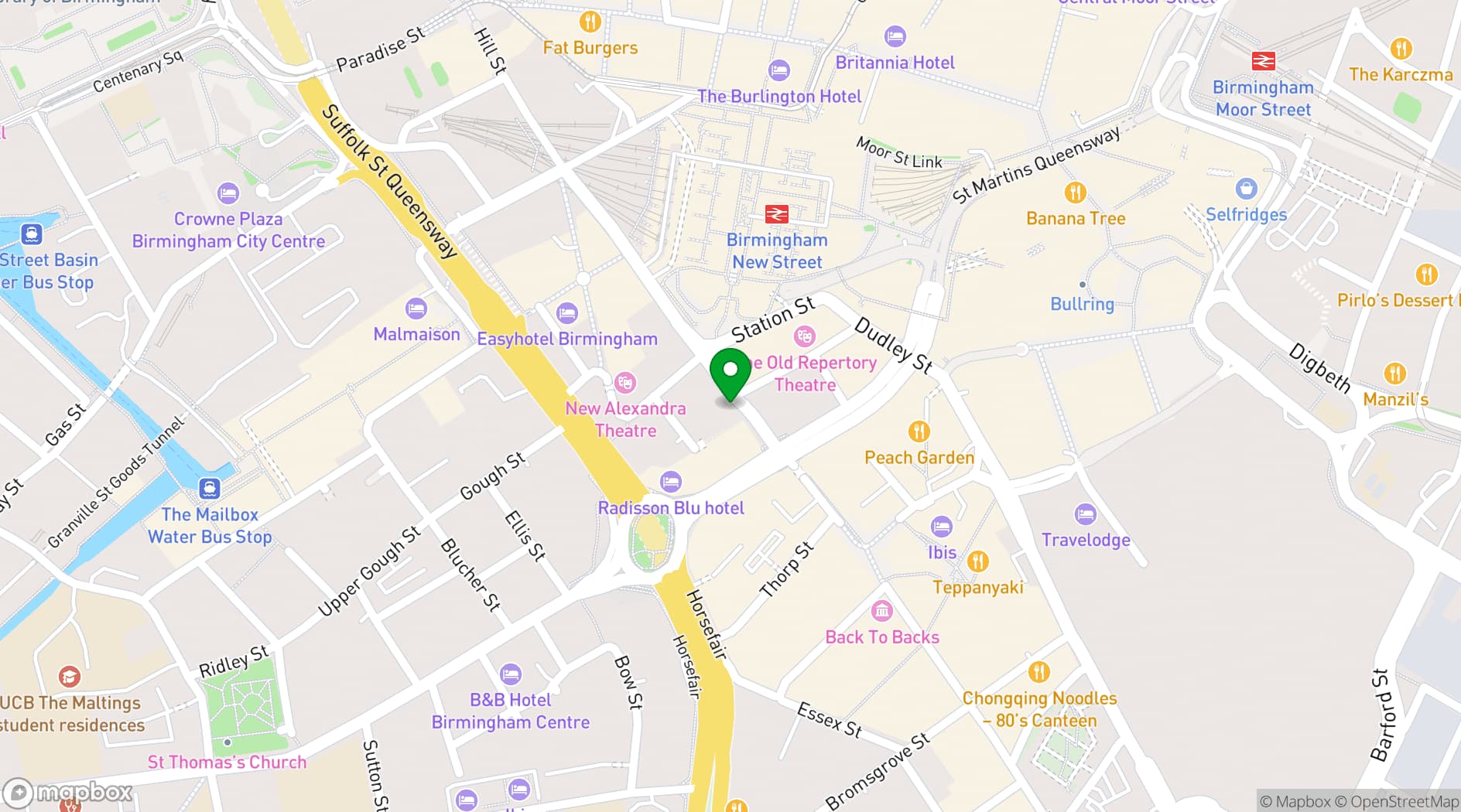 Map showing BCEC