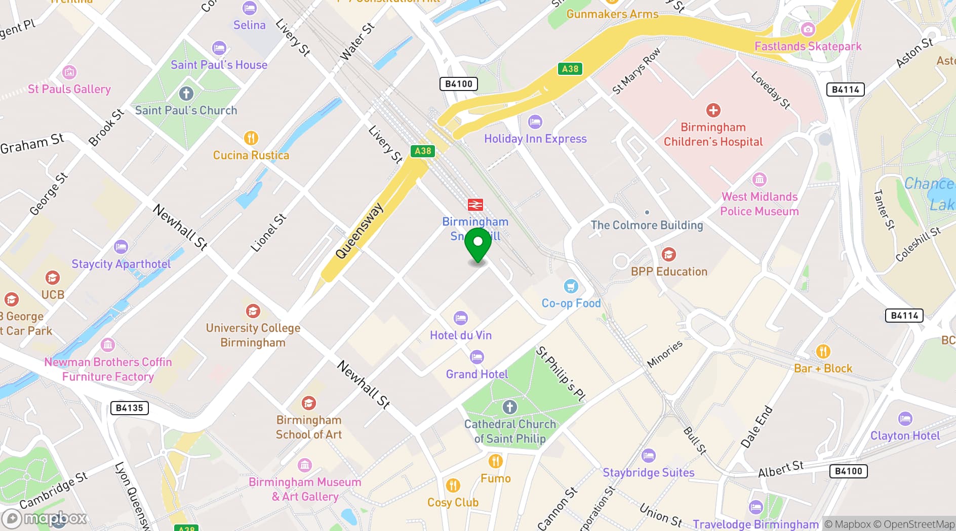 Map showing The Old Contemptibles