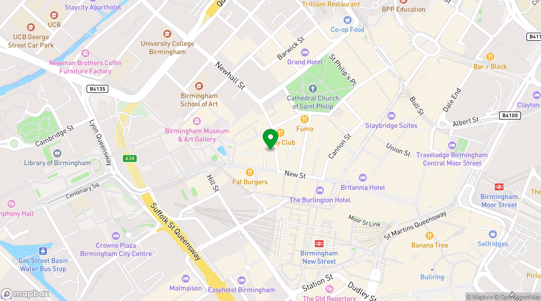 Map showing Bodega Cantina