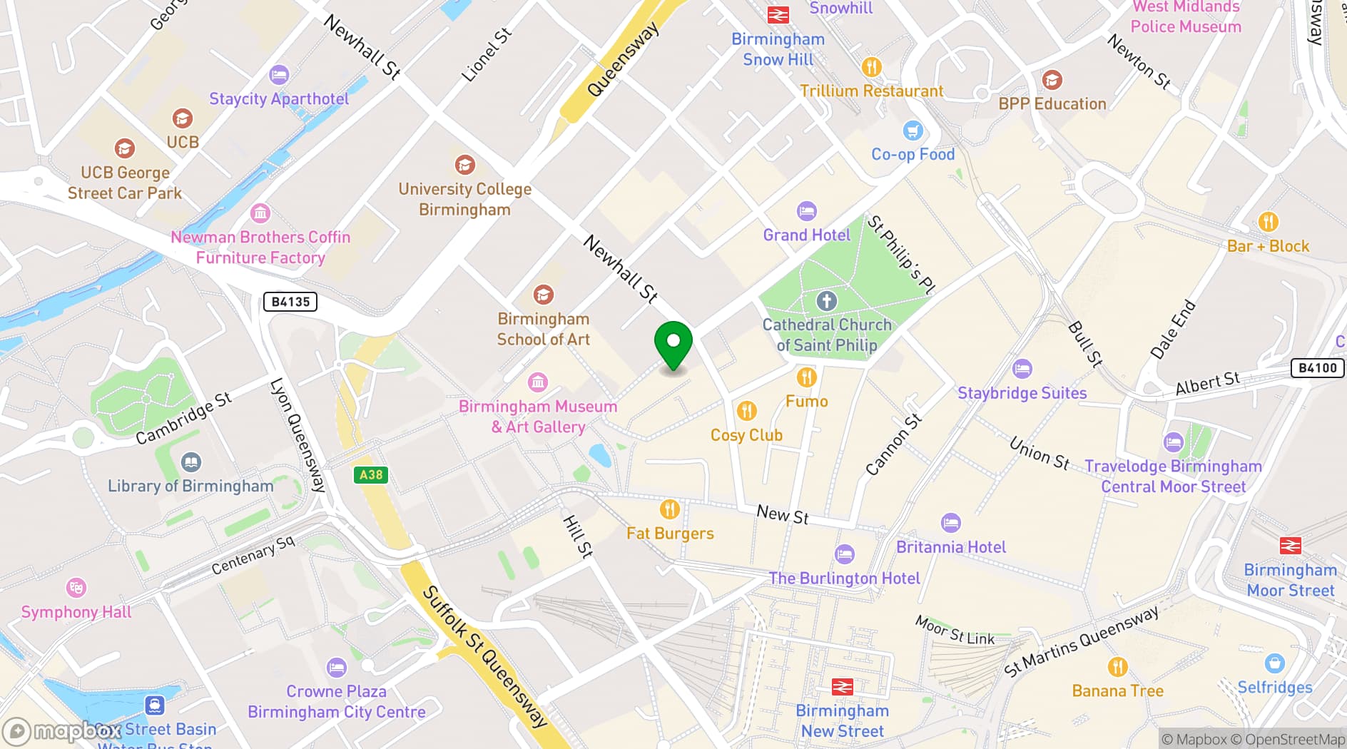Map showing Henman & Cooper