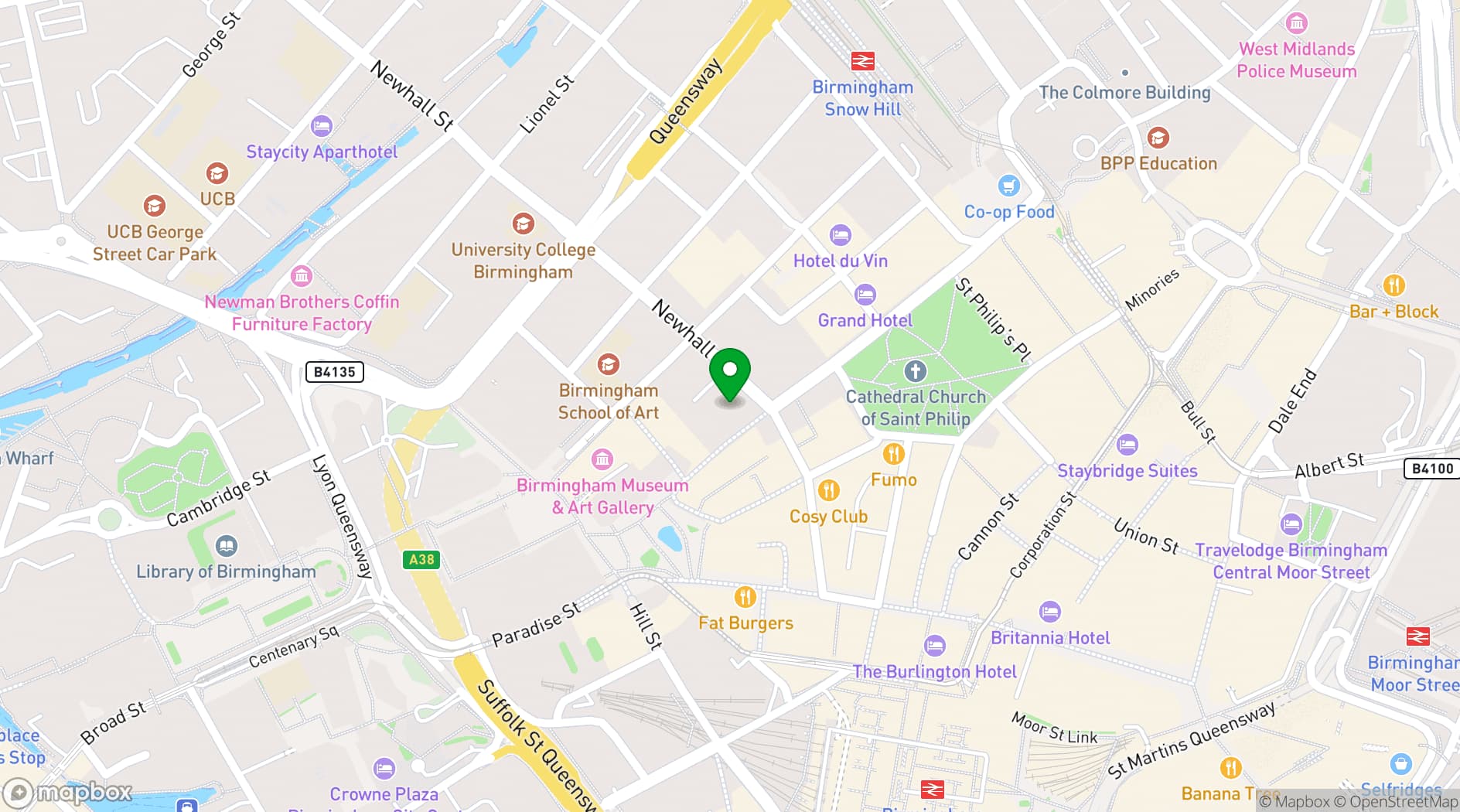 Map showing 24 Stories
