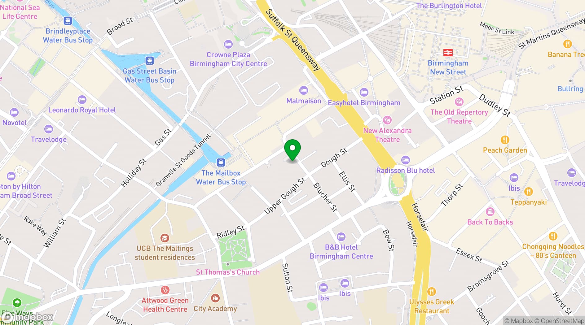 Map showing 44 Blucher Street