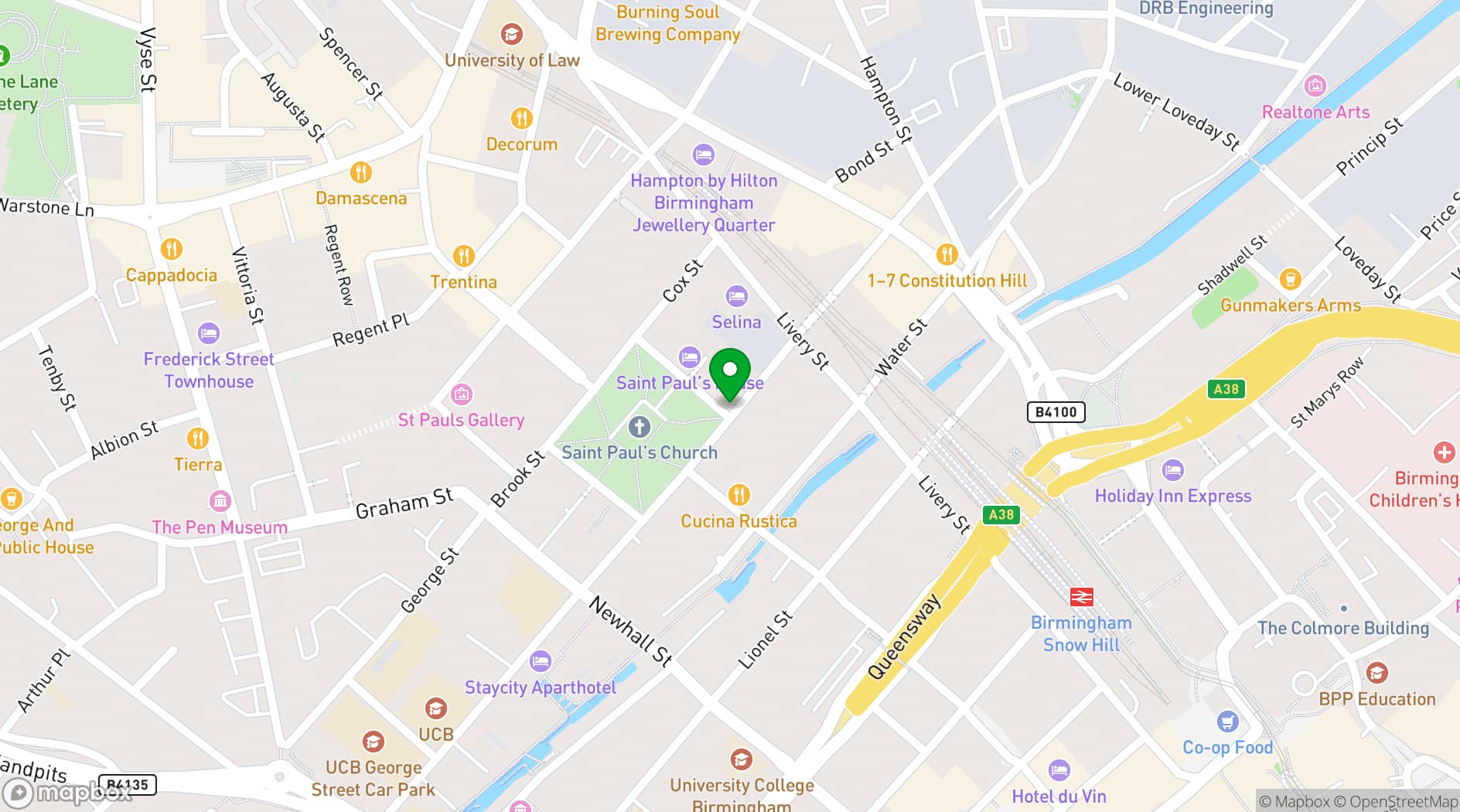 Map showing Grosvenor House