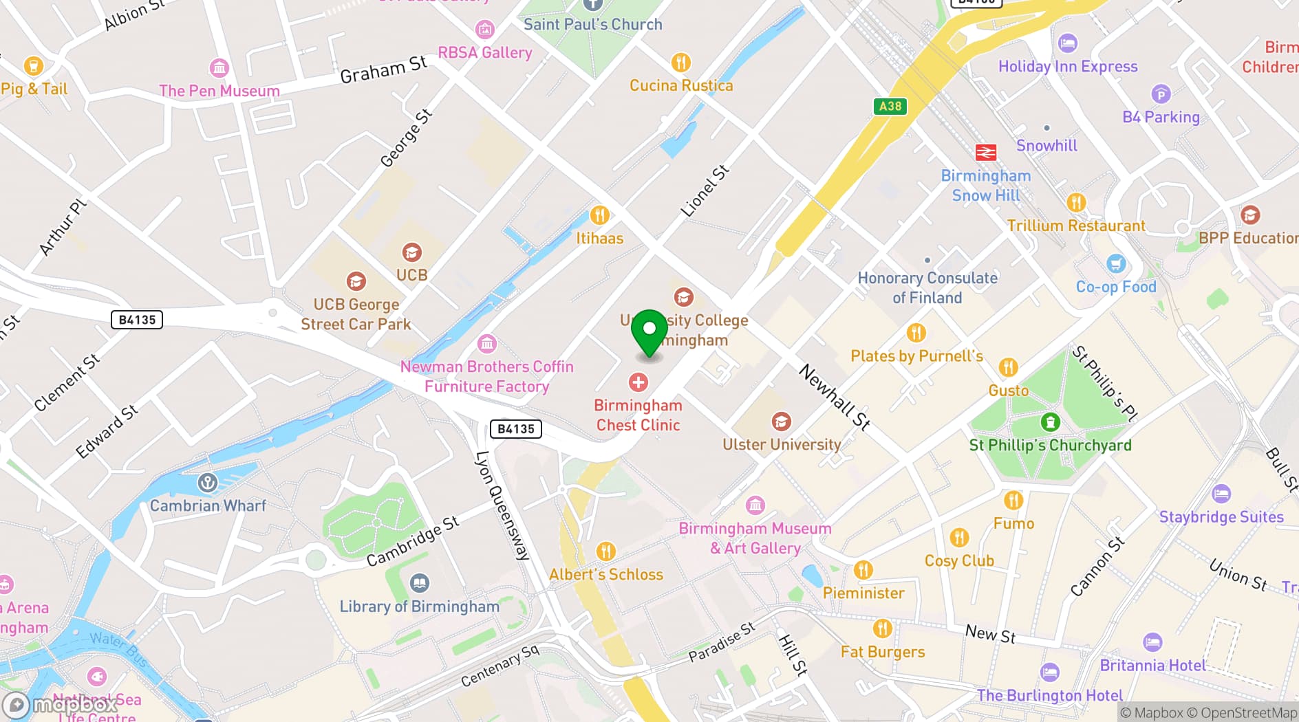 Map showing 99Brum Studios