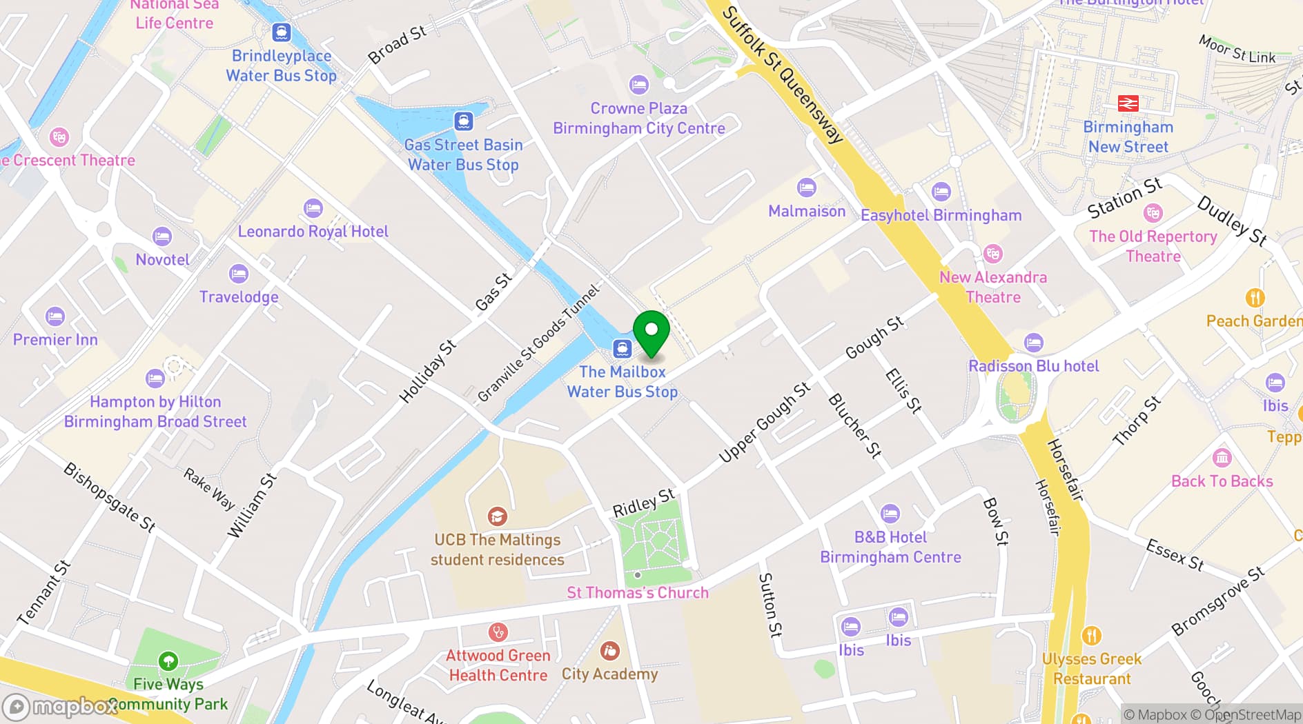 Map showing AC Hotel