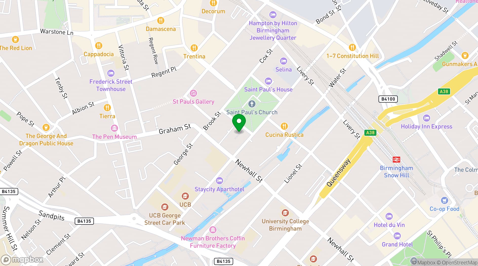 Map showing The Rectory