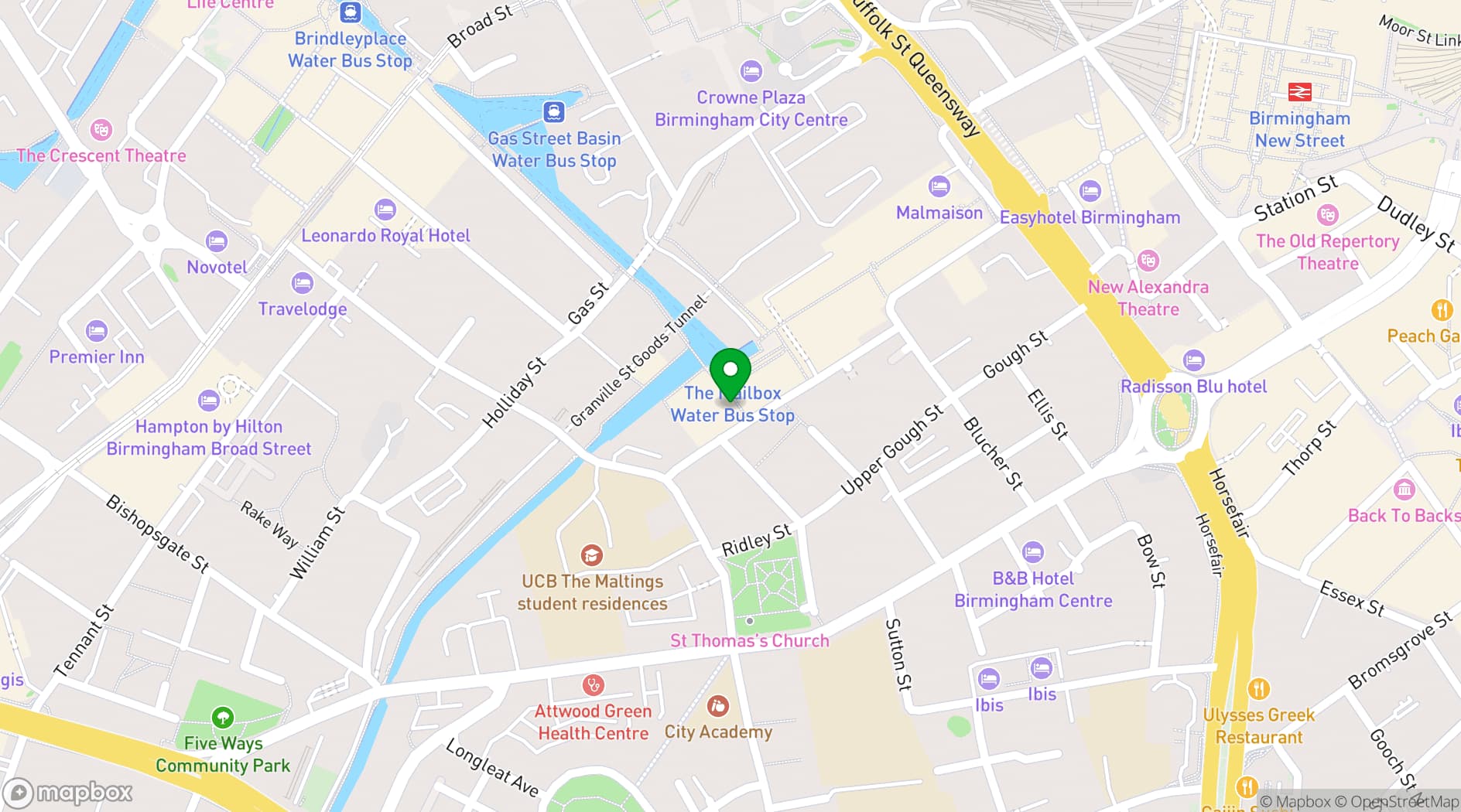 Map showing Marco Pierre White's Steakhouse Bar & Grill