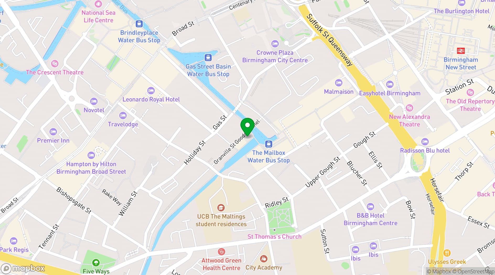 Map showing Noel's Bar & Restaurant