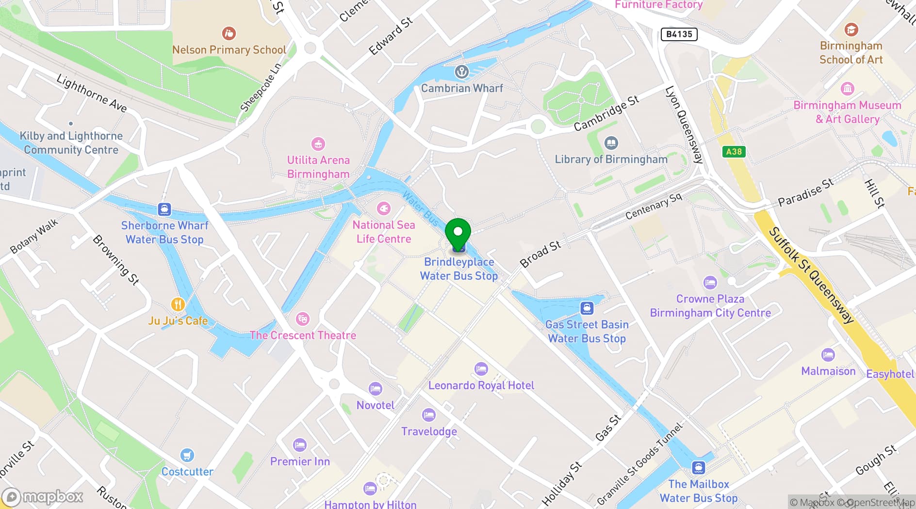 Map showing Pitcher & Piano