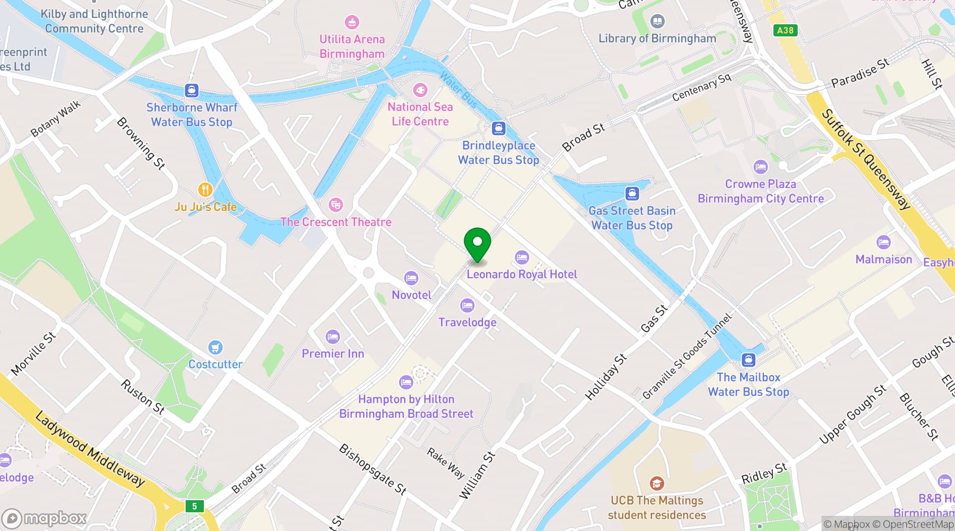 Map showing The Figure of Eight