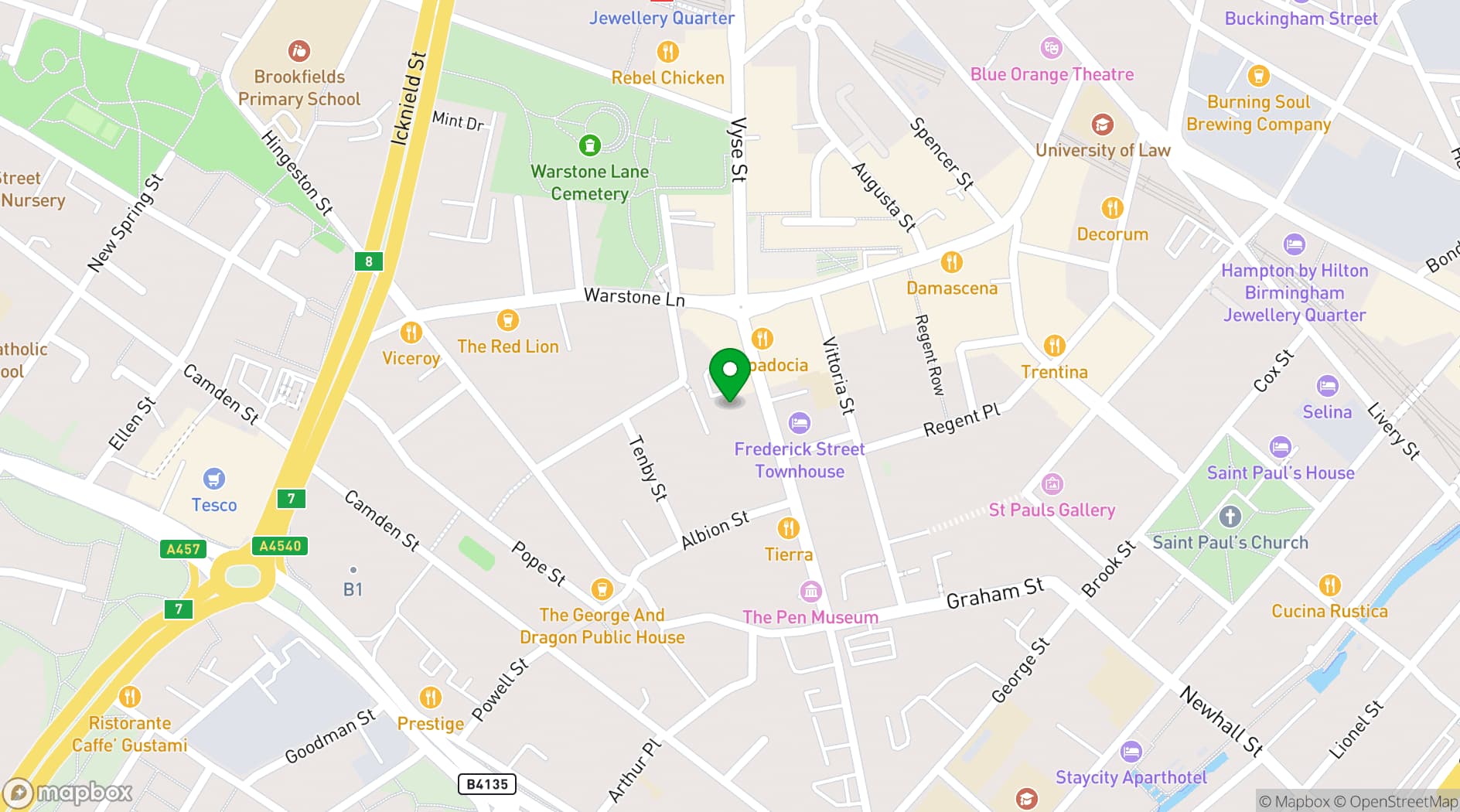 Map showing The Jointworks