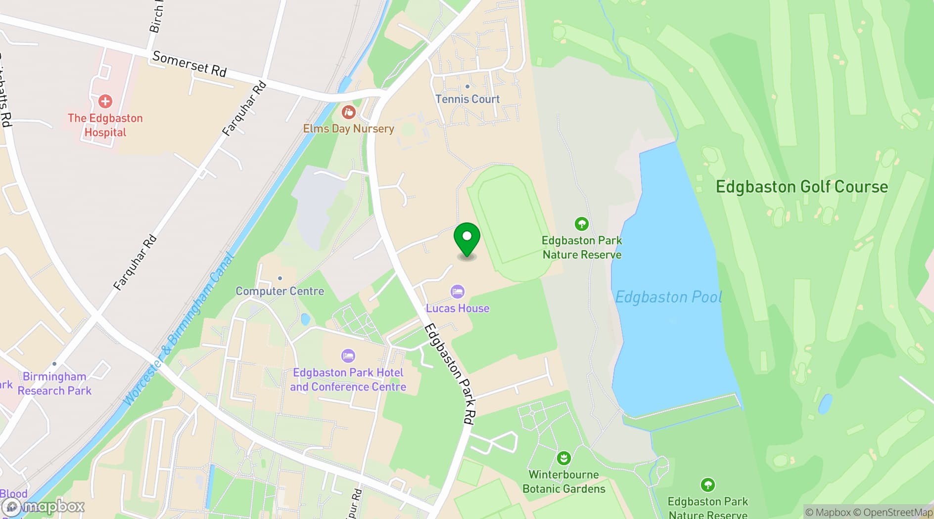 Map showing Peter Scott House