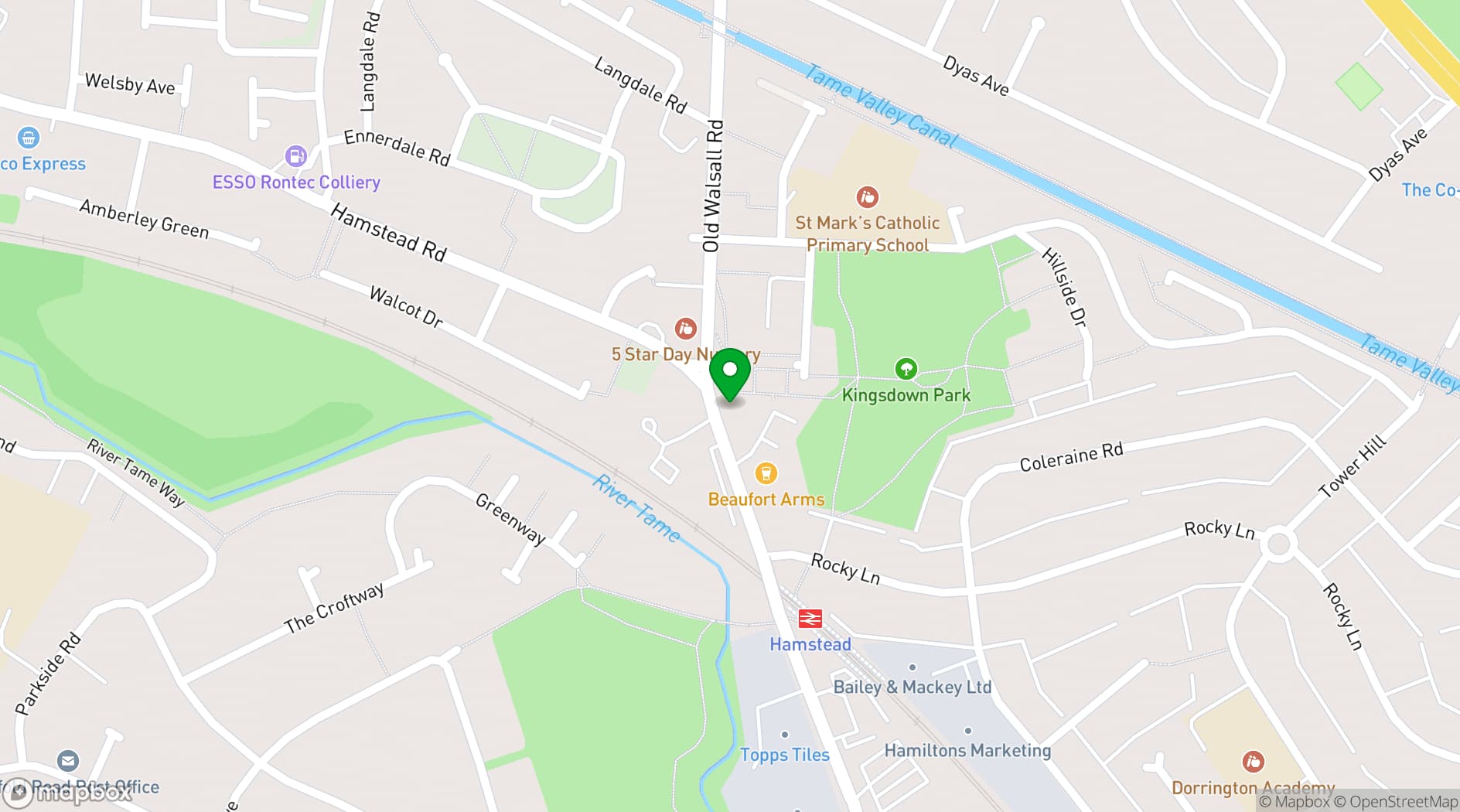 Map showing Unique Stylish studio